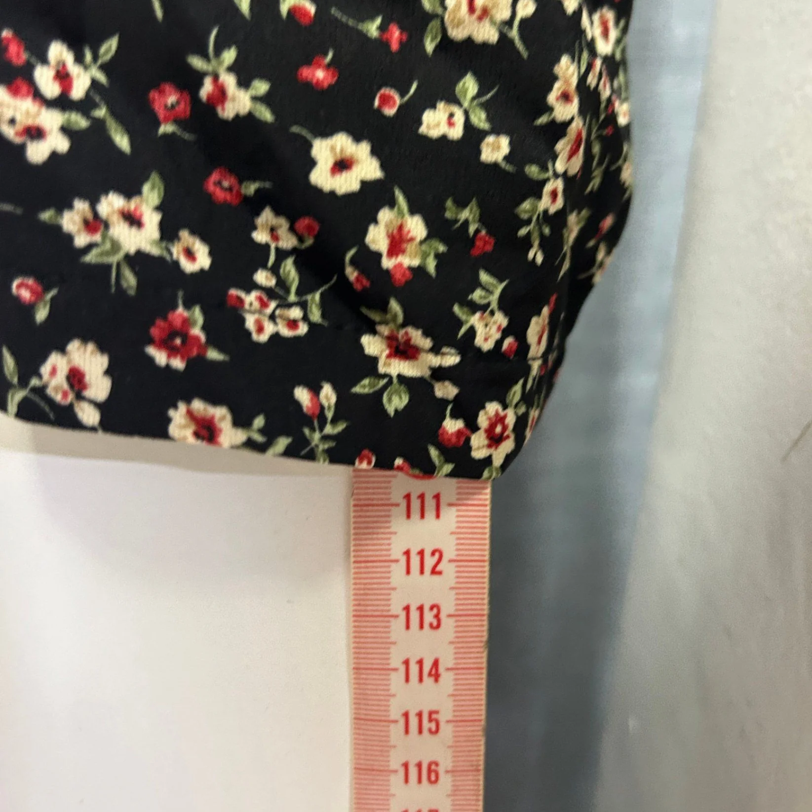Shein Womens Black Floral Polyester Maxi Stretch Waistband Skirt Size 16 - Image 6