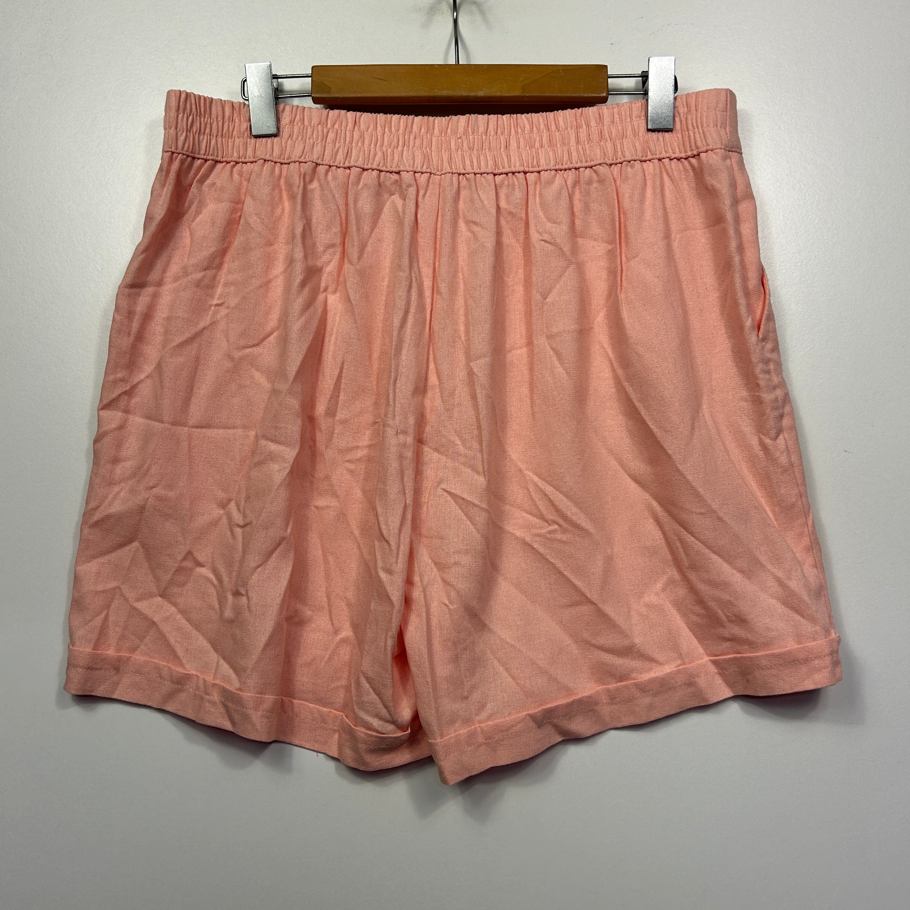 Spirit Peach Linen Blend Shorts - Size 16 - Image 5