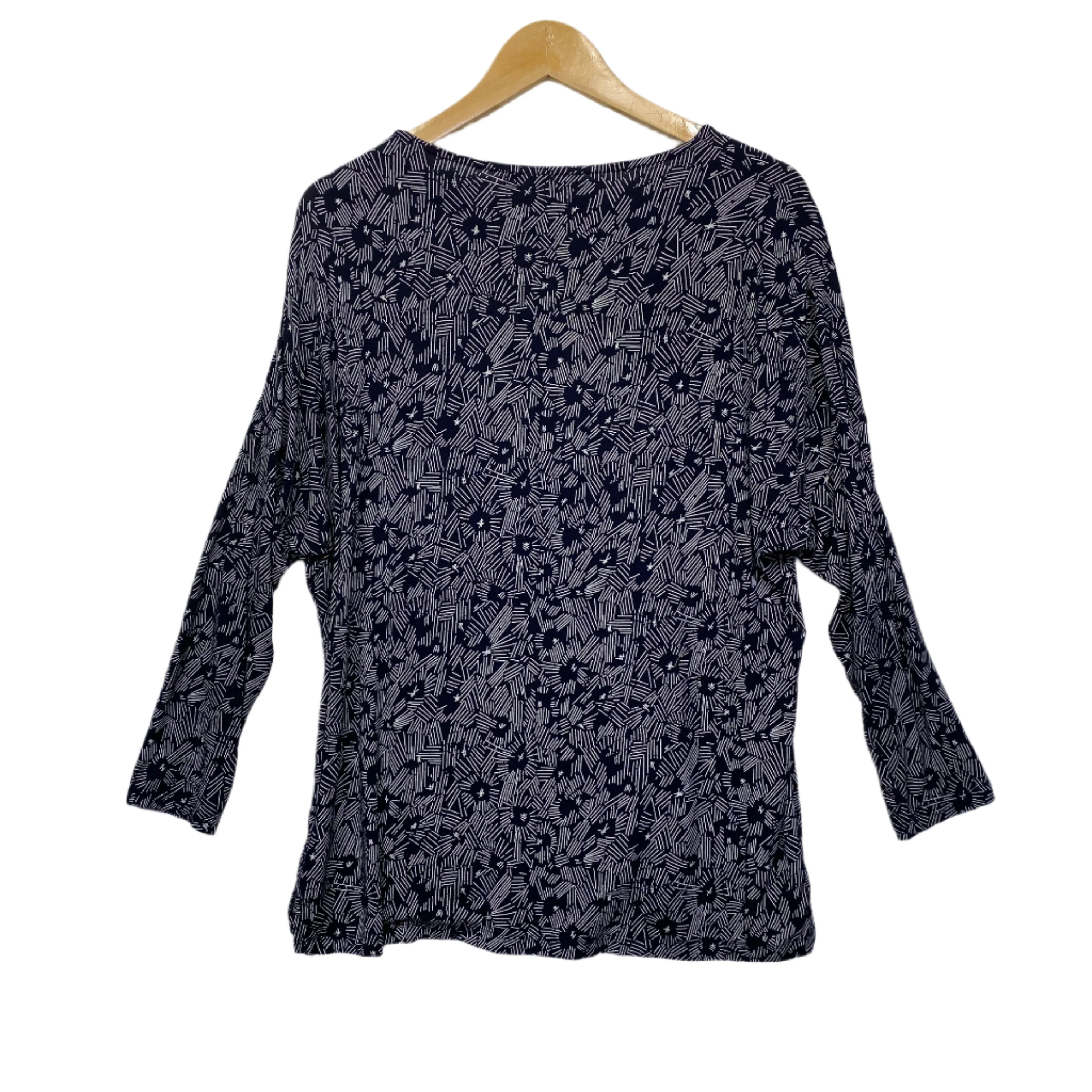 Sportscarft Top Size 14 Large Long Sleeve Navy - Image 2