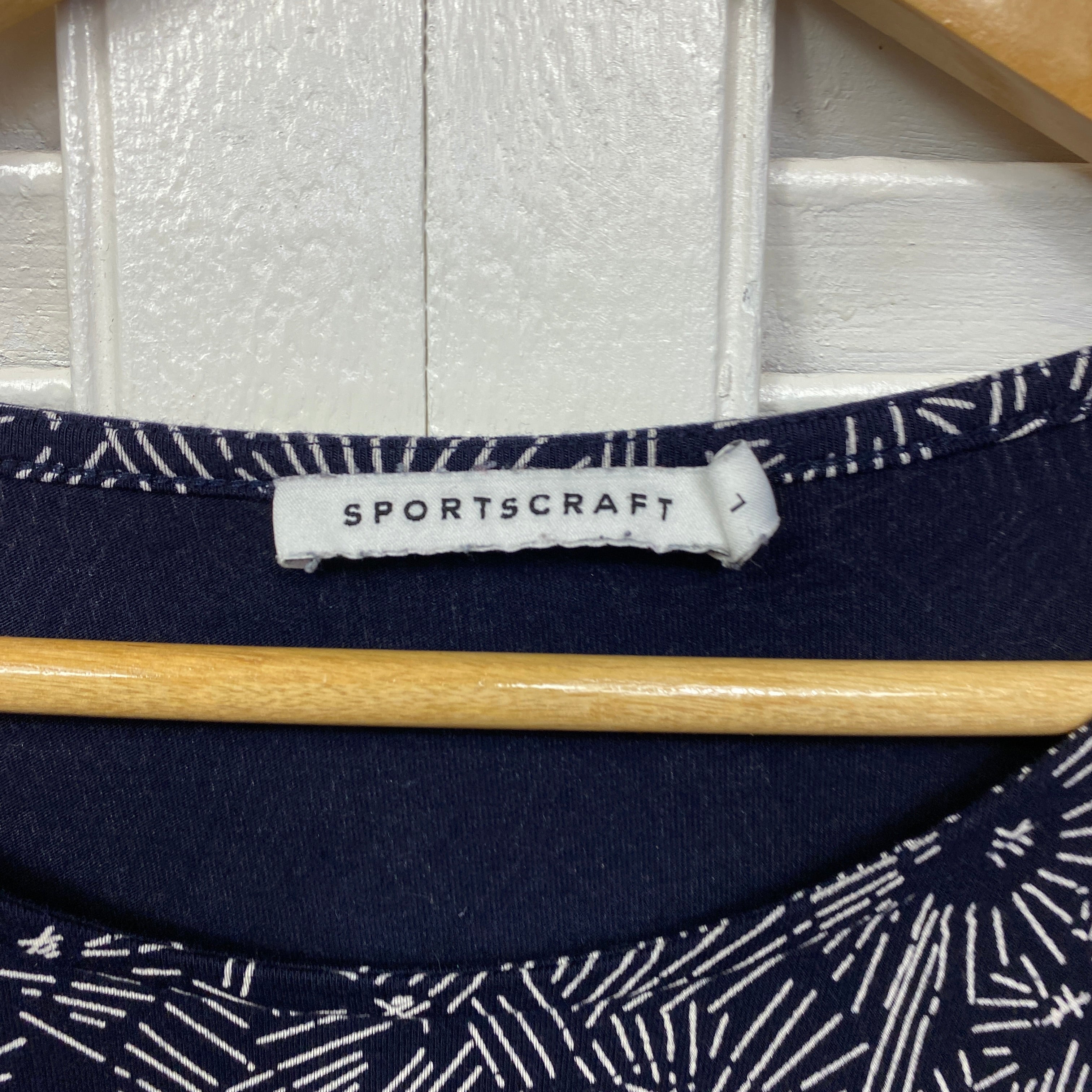 Sportscarft Top Size 14 Large Long Sleeve Navy - Image 4