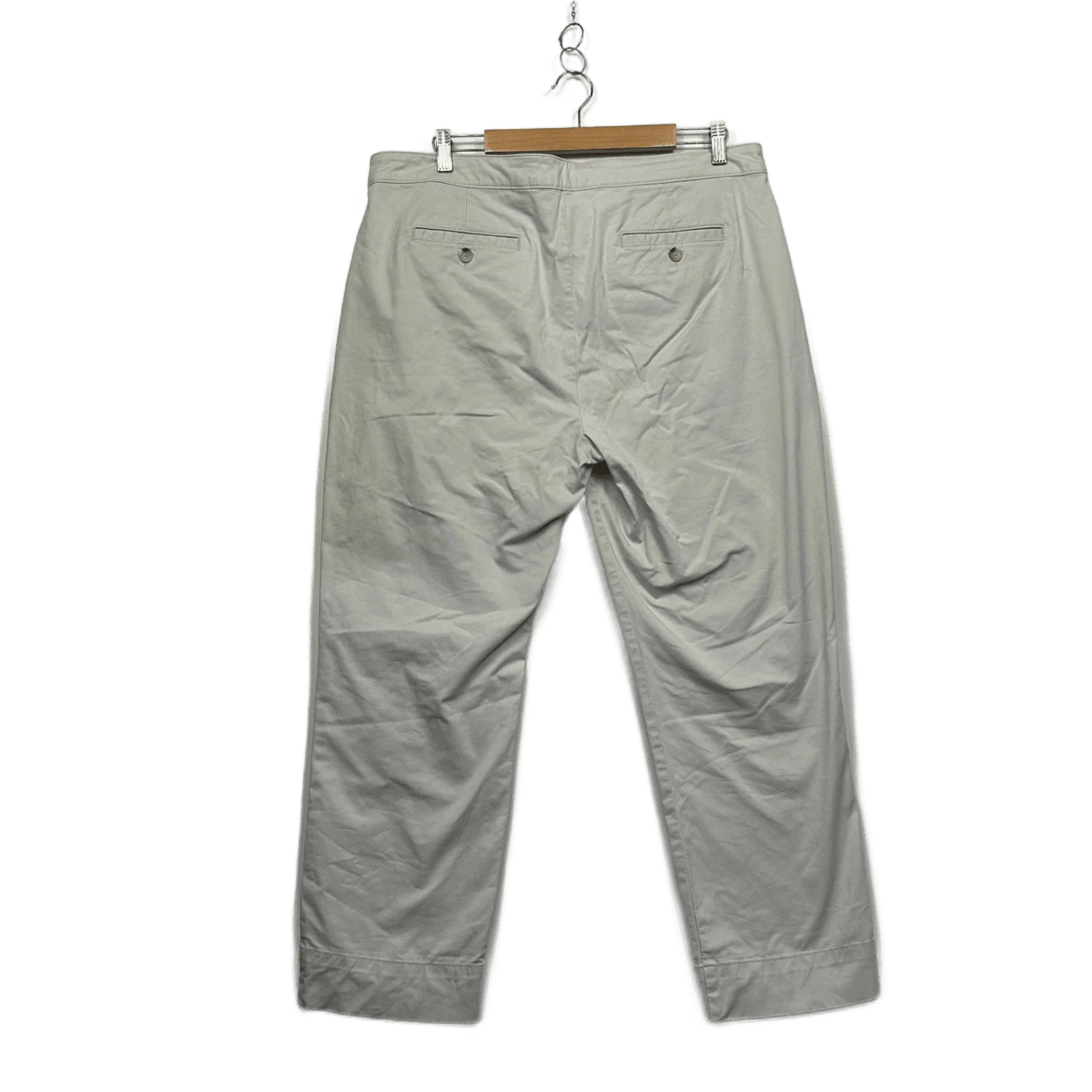 Sportscraft Beige Pockets Cotton Straight Leg Chinos Trousers Pants Size 16 - Image 2