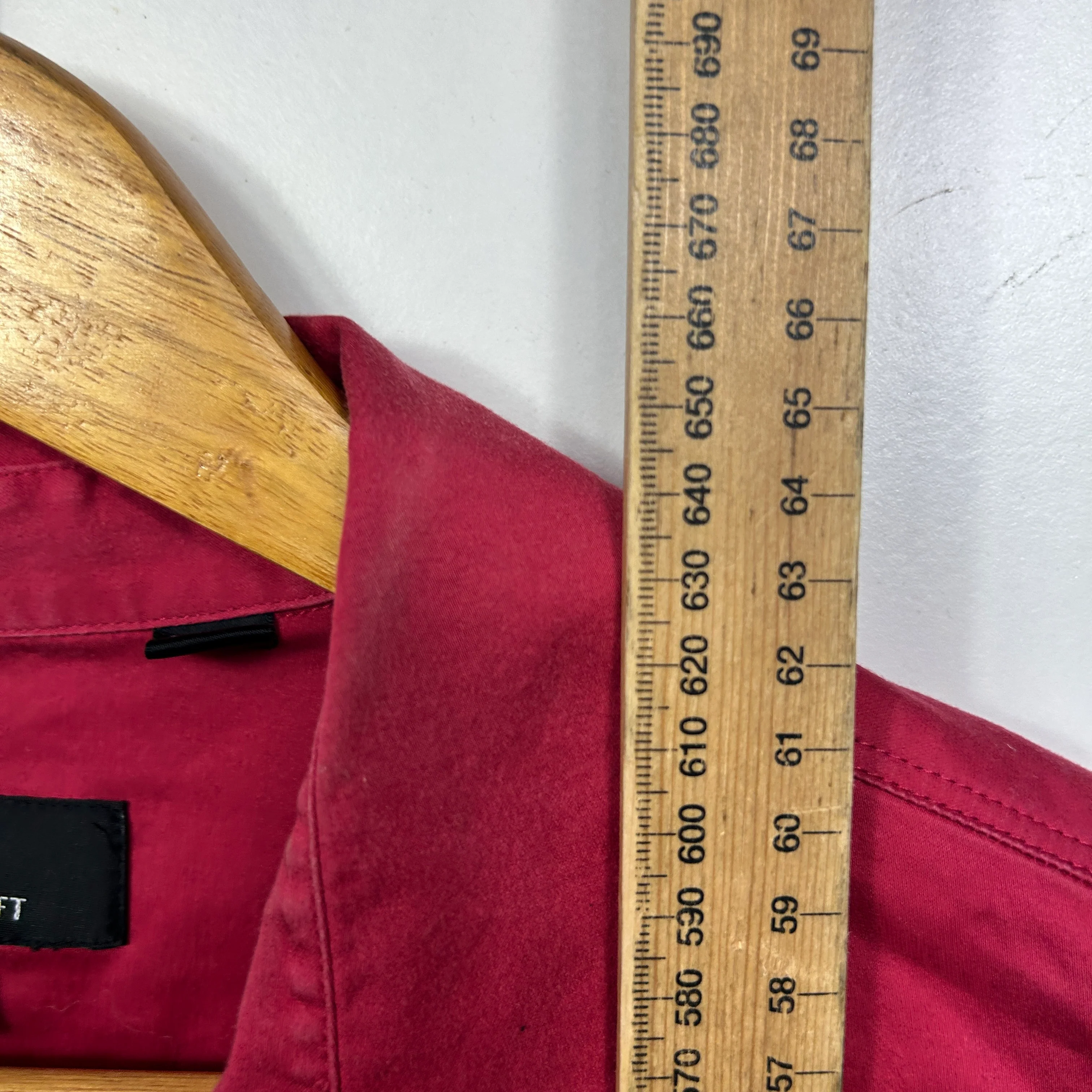 Sportscraft Button Up Burgundy Shirt - Size 14 - Image 7