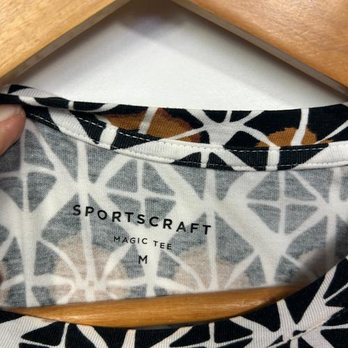Sportscraft Geometric Print Top - Size 14 - Image 2