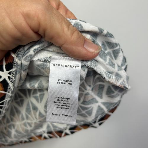Sportscraft Geometric Print Top - Size 14 - Image 3