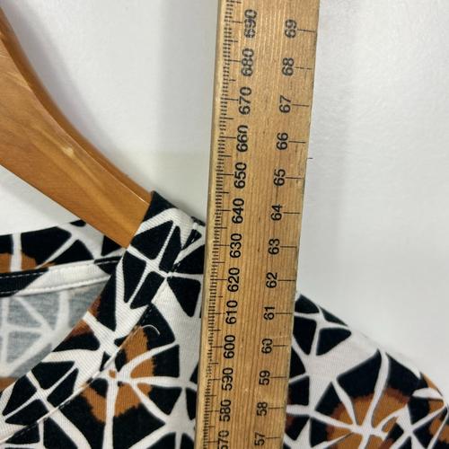 Sportscraft Geometric Print Top - Size 14 - Image 4