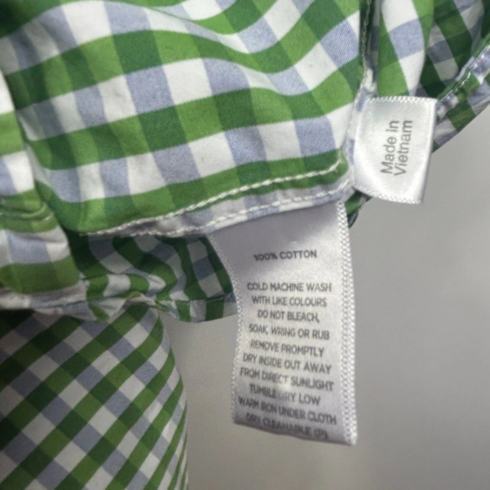 Sportscraft Shirts Men Green White Size 3XL Regular Fit Short Sleeve Gingham Check - Image 4