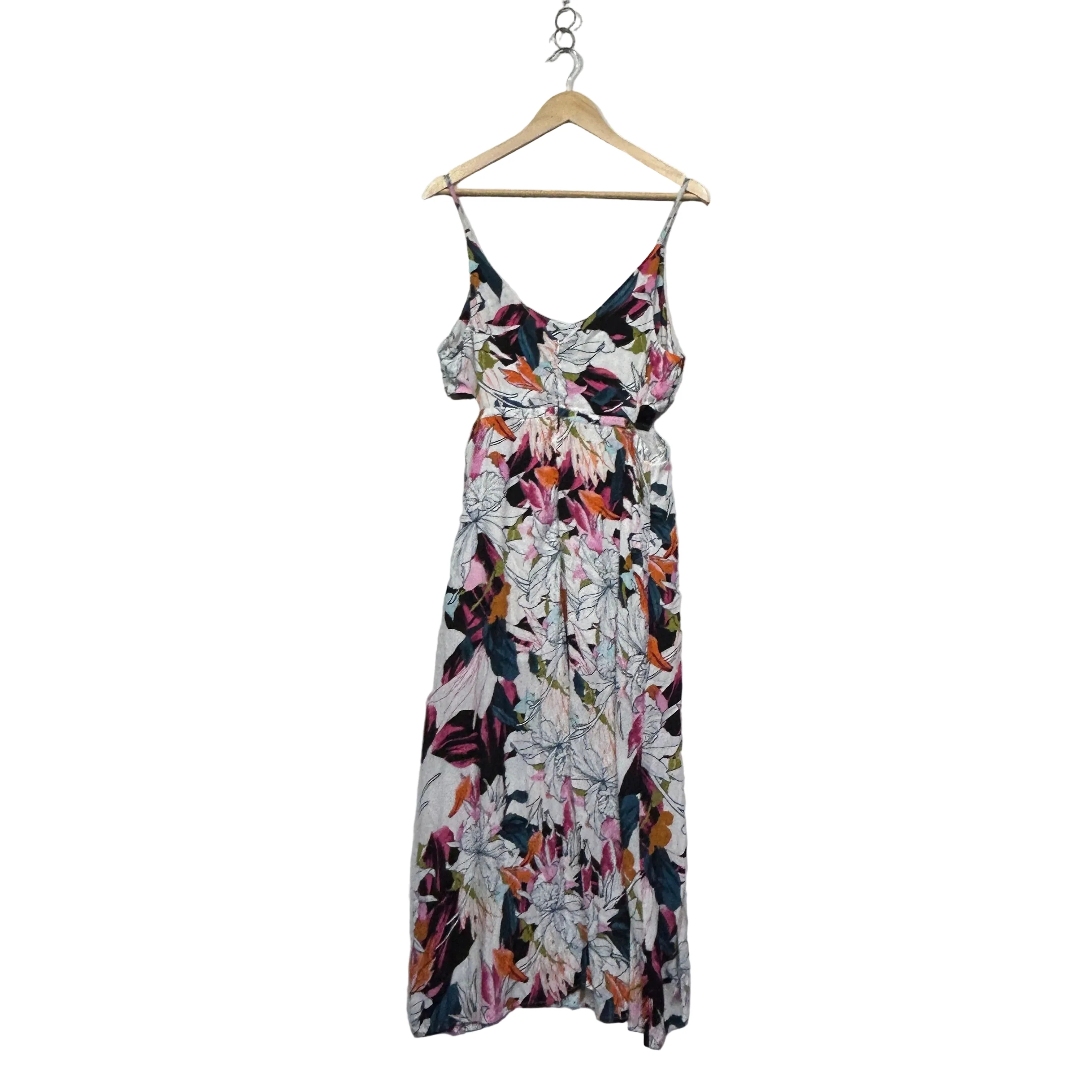Sportsgirl Floral Maxi Dress with Waist Cut Out - Size 14 - Image 4