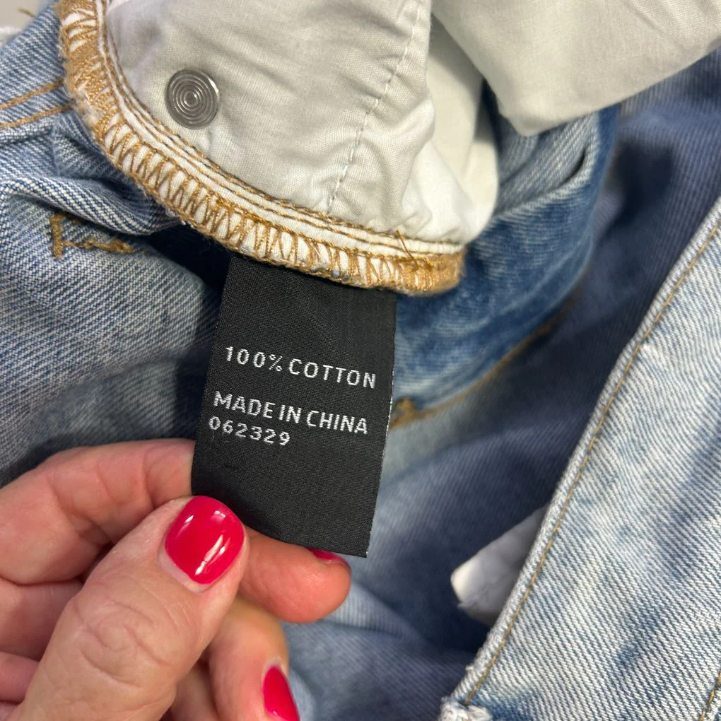 Sportsgirl Light Blue Cotton Jeans - Size 14 - Image 3