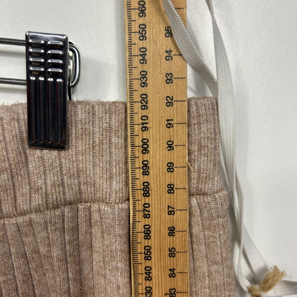 Sussan Beige Ribbed Wide-Leg Pants - Size XXL - Image 6