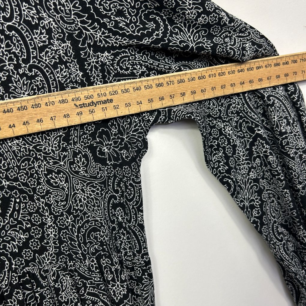 Sussan Black Paisley Dress - Size 16 - Image 5