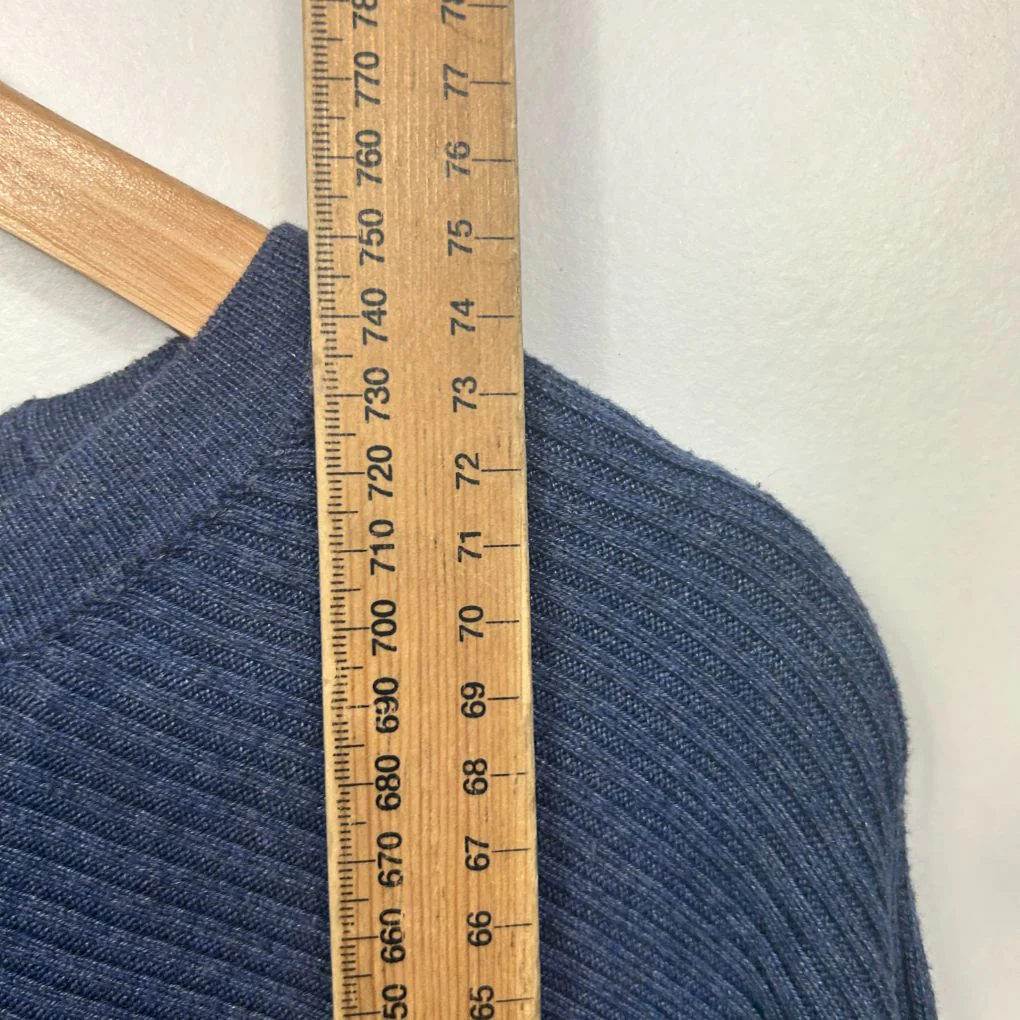 Sussan Blue Cotton Knit Jumper Top - Size XL - Image 6