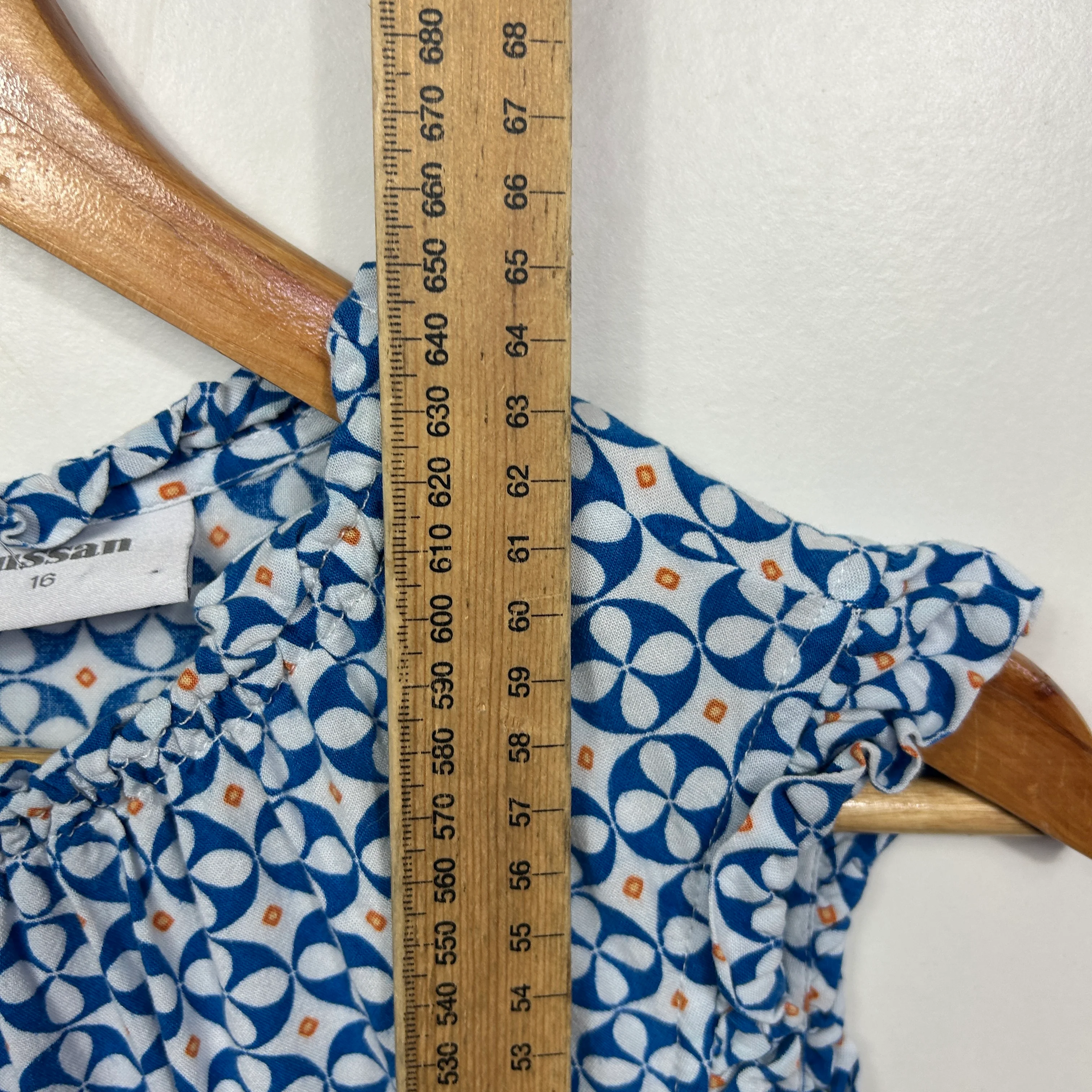 Sussan Blue Sleeveless Top - Size 16 - Image 4