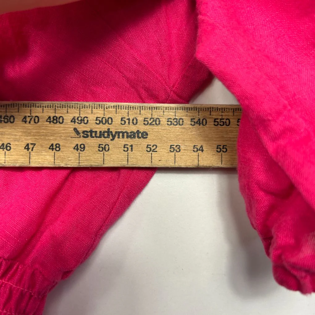 Sussan Hot Pink Linen Dress - Size 18 - Image 7