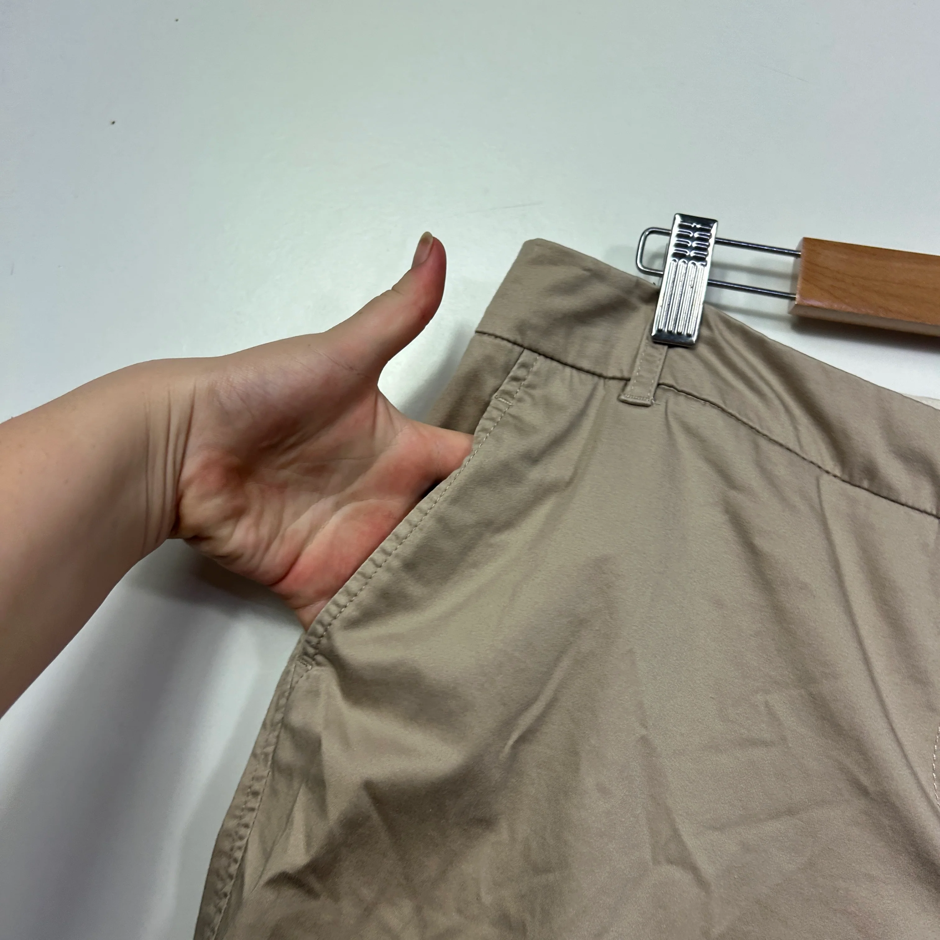 Sussan Khaki Bermuda Shorts with Cuffed Hem - Size 16 - Image 3
