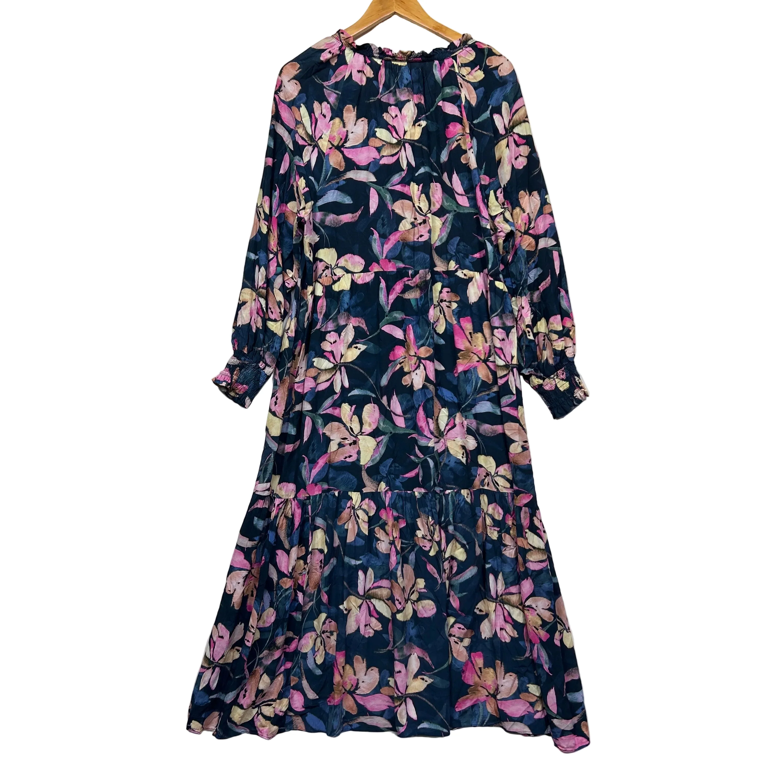 Sussan Navy Viscose Multicoloured Floral Maxi  Dress - Size 14 - Image 2