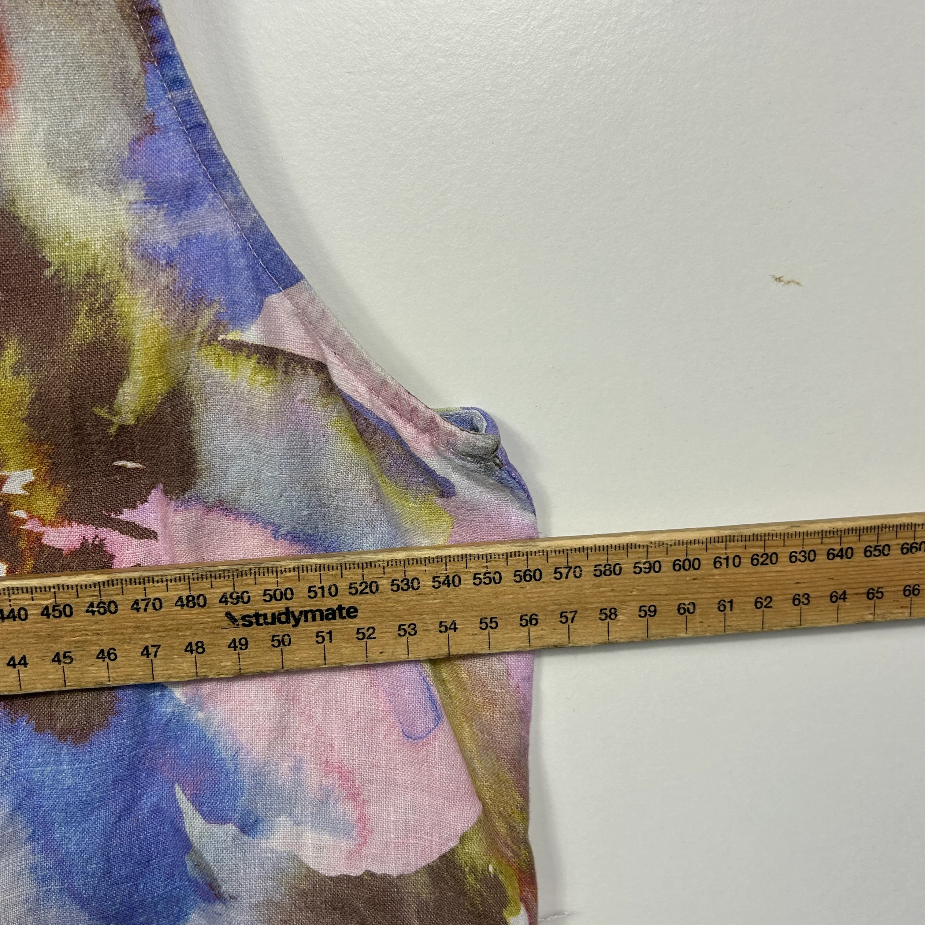Sussan Multicoloured Floral Sleeveless Linen Dress - Size 14 - Image 5