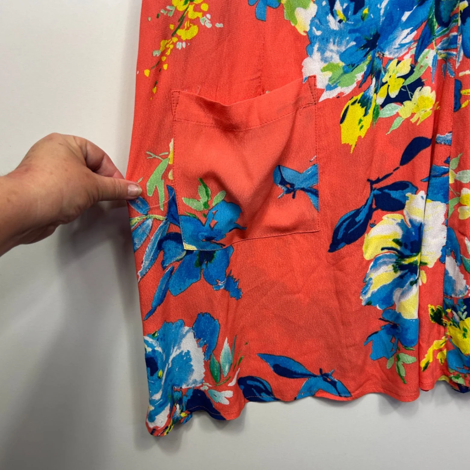 Sussan Sleeveless Floral Viscose Shift V-Neck A-line Dress Size 12 - Image 5