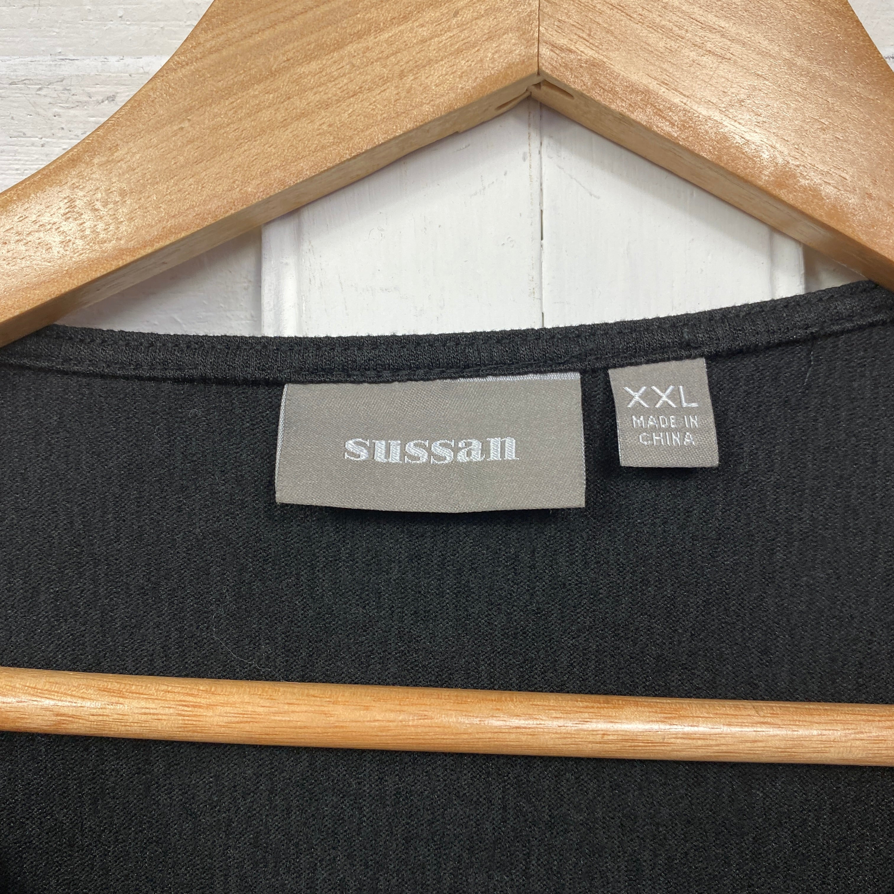 Sussan Blazer Jacket Size 2XL 16 18 Black  Button Up - Image 4