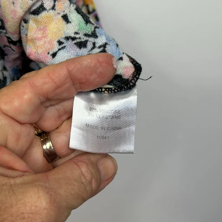 Suzanne Grae Multicoloured Floral Top - Size 18 - Image 4