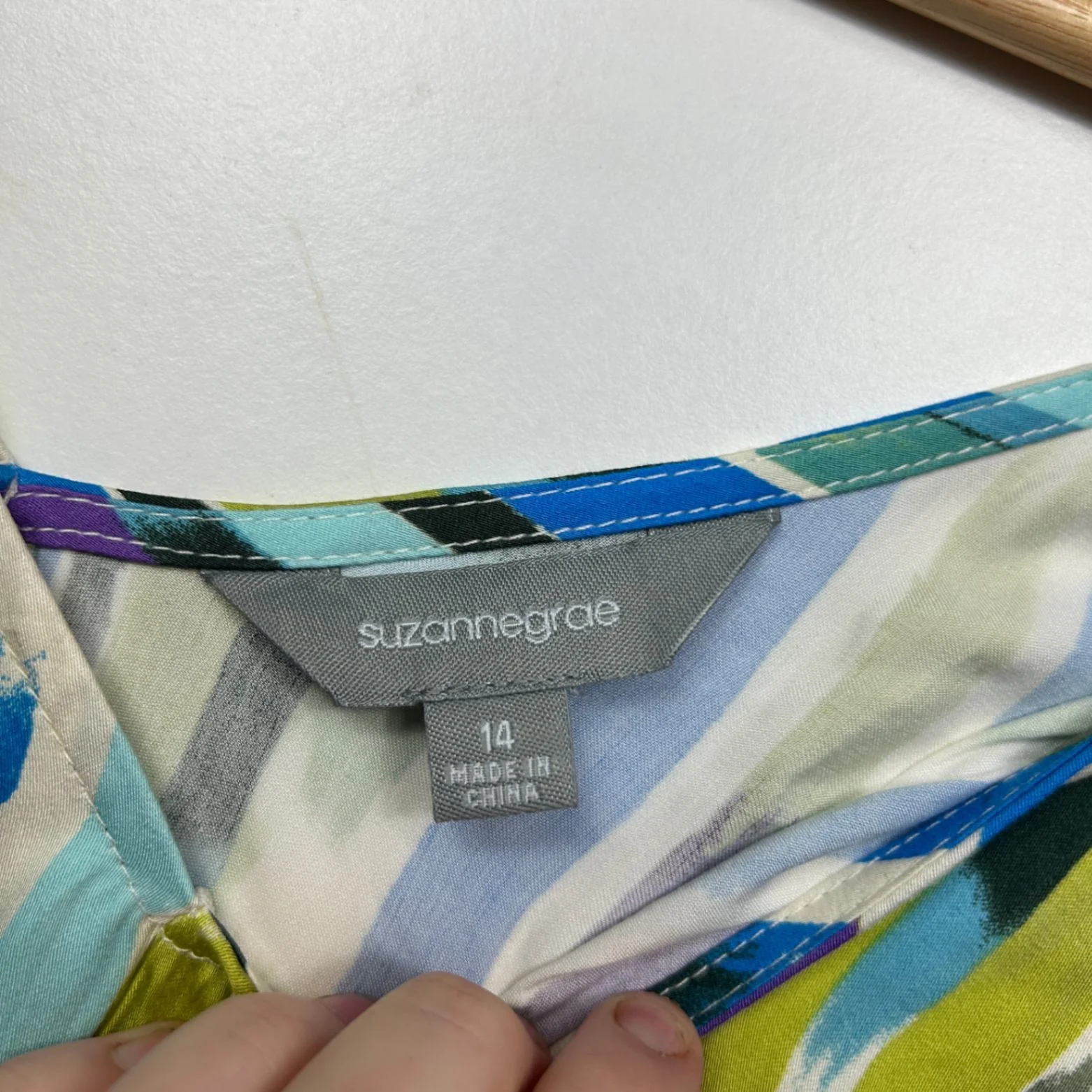 Suzanne Grae Womens Multicoloured Sleeveless Maxi V-Neck Dress Size 14 - Image 4