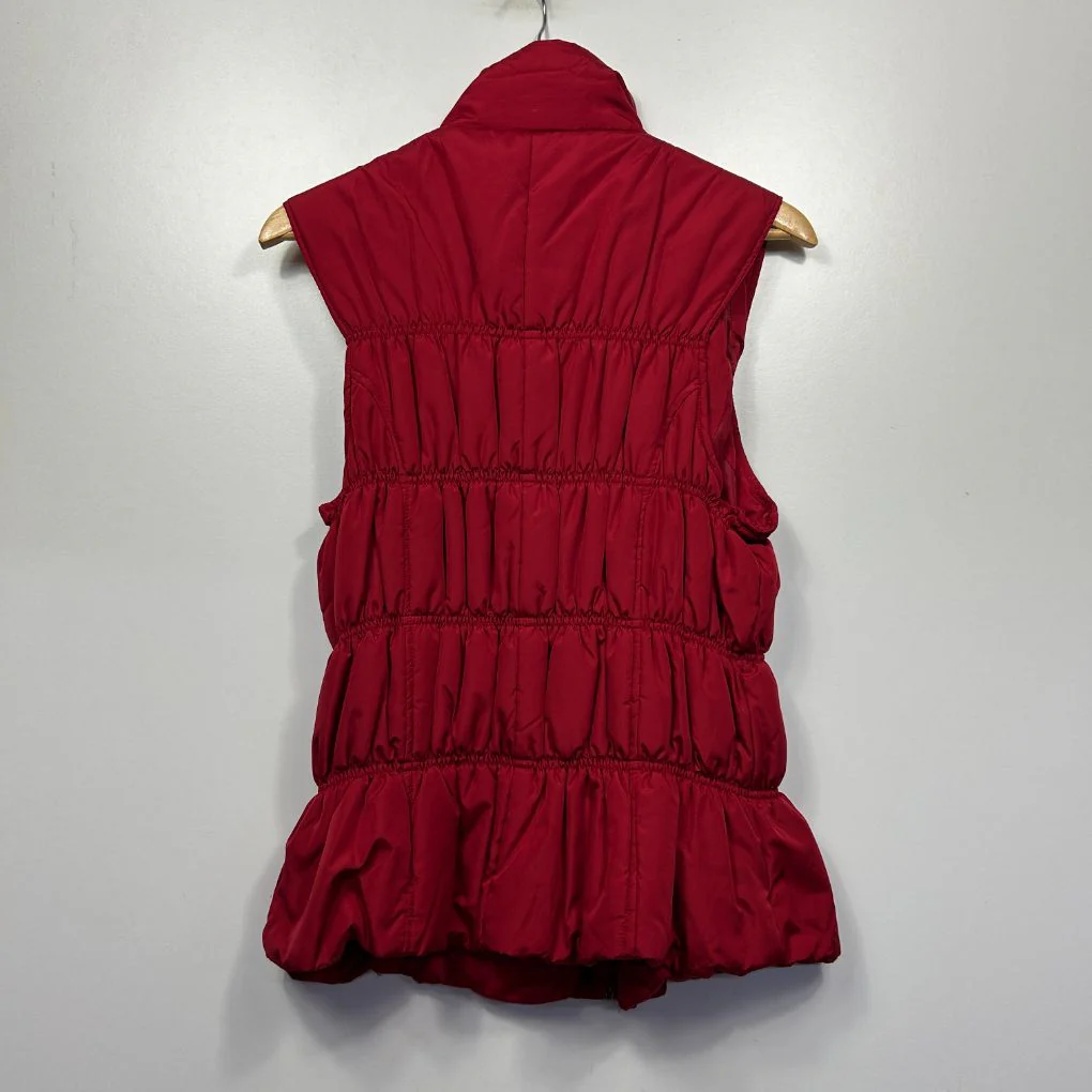 Suzanne Grae Red Puffer Vest - Size XL - Image 3