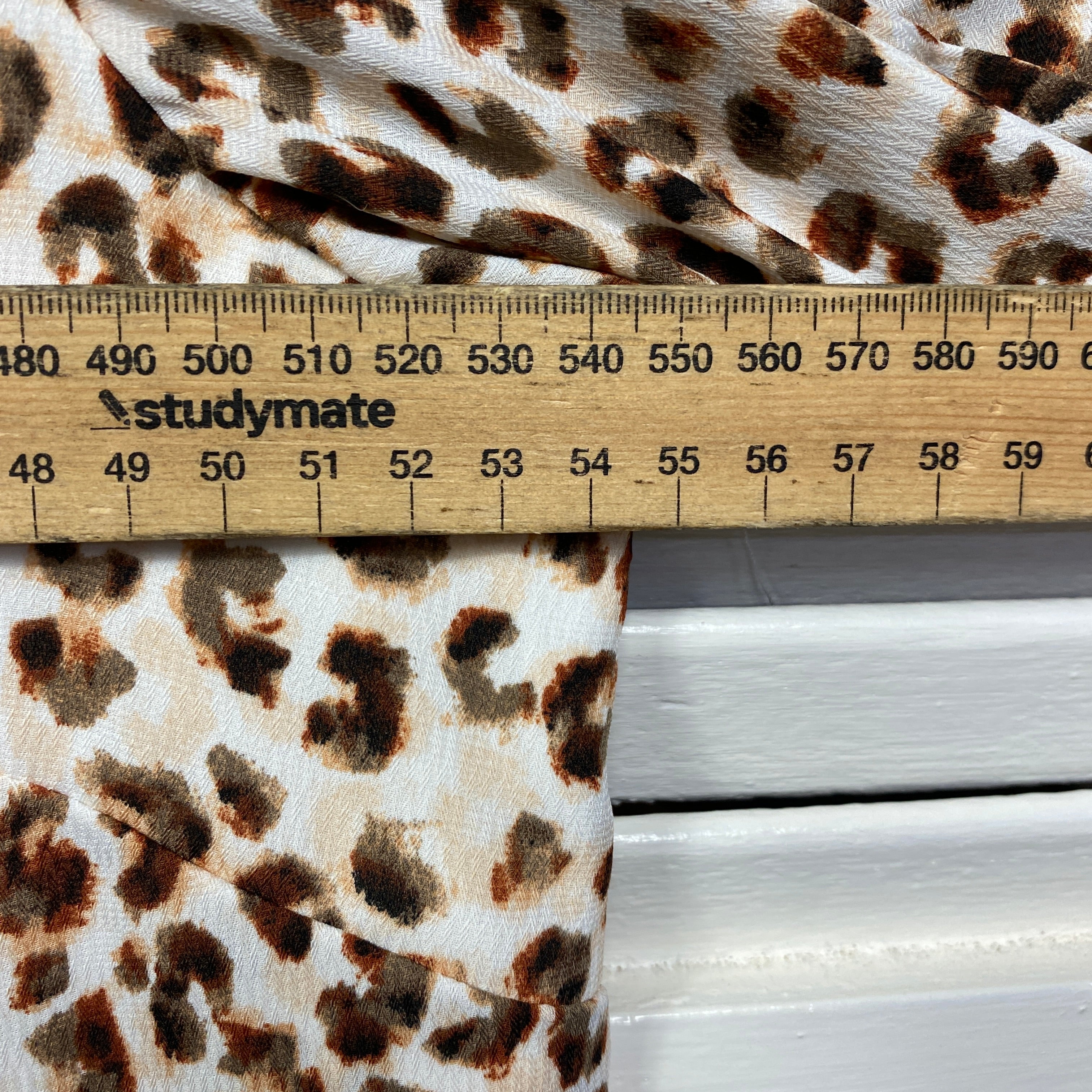 Table Eight Top Size 14 Short Sleeve Animal Print Lined - Image 7