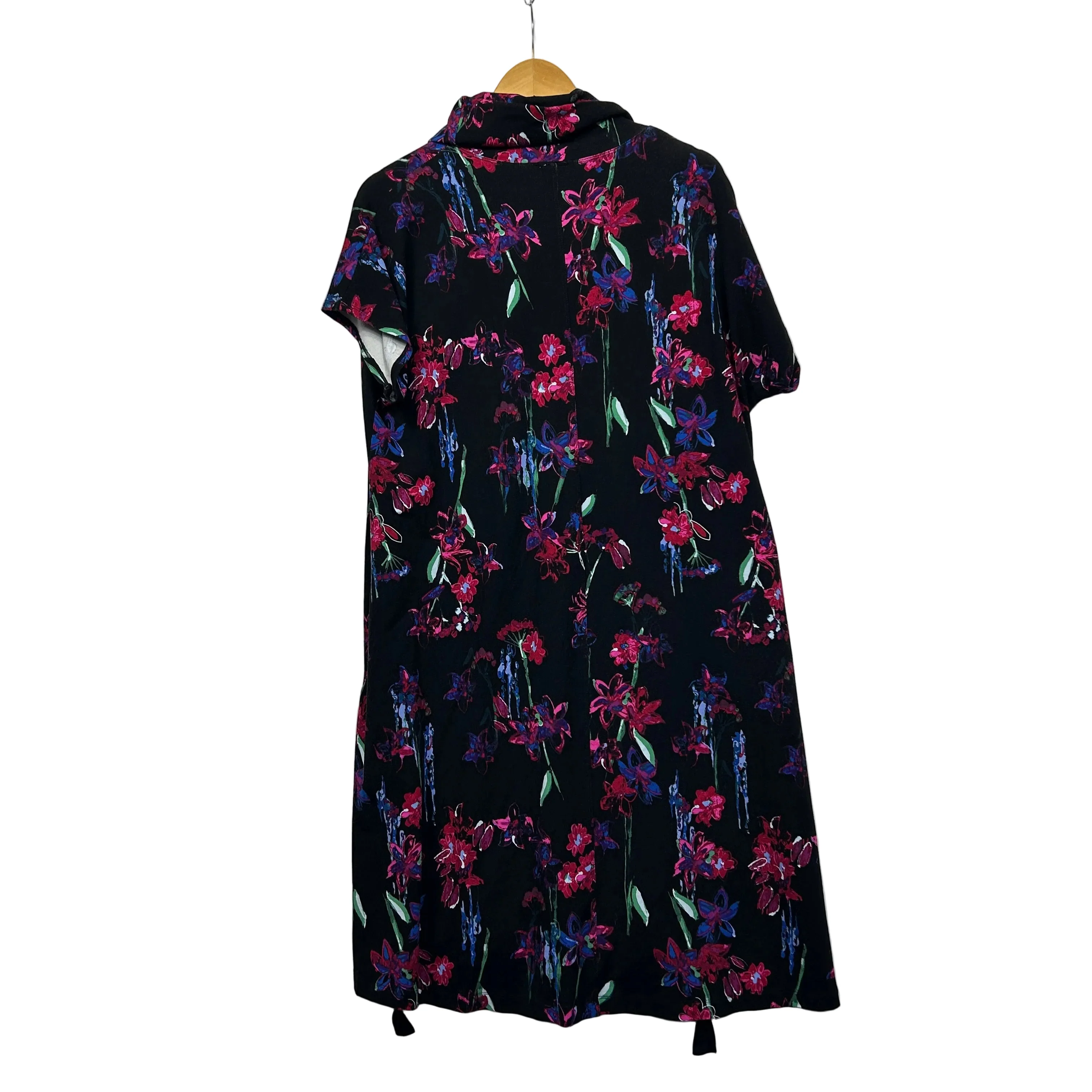Taking Shape Pretty Basic Black Floral Dress - Size 14/XS - Image 2