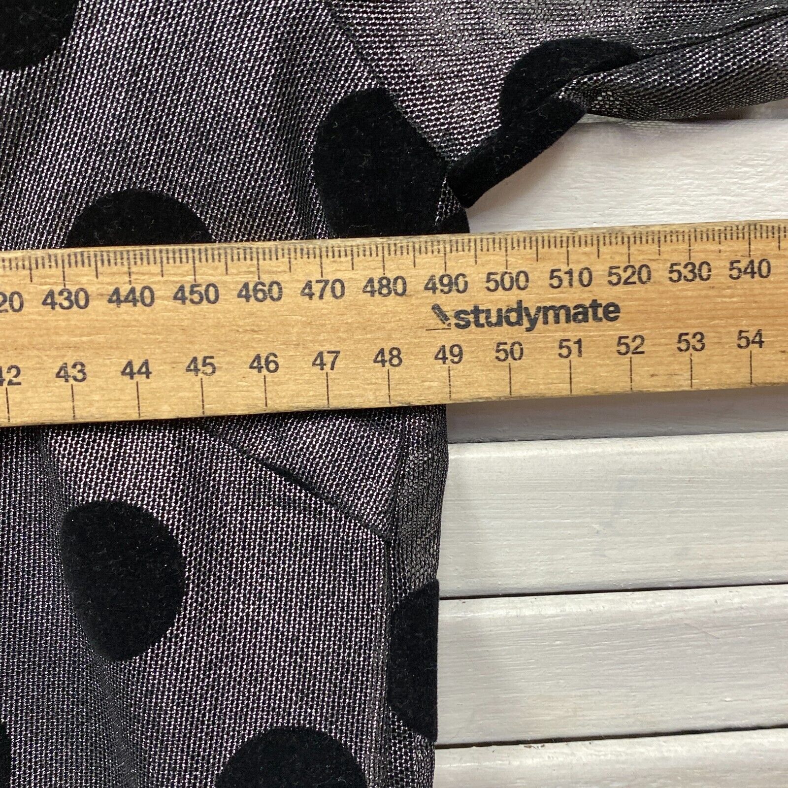 Taking Shape Dress Size 12 14 XXS Black Long Sleeve Grey Polka Dots - Image 7