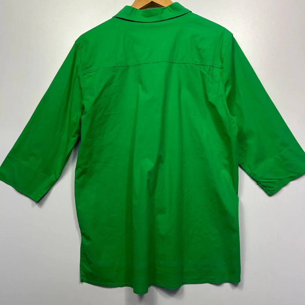 Taking Shape Green Cotton Shirt - Size 14 - Image 3