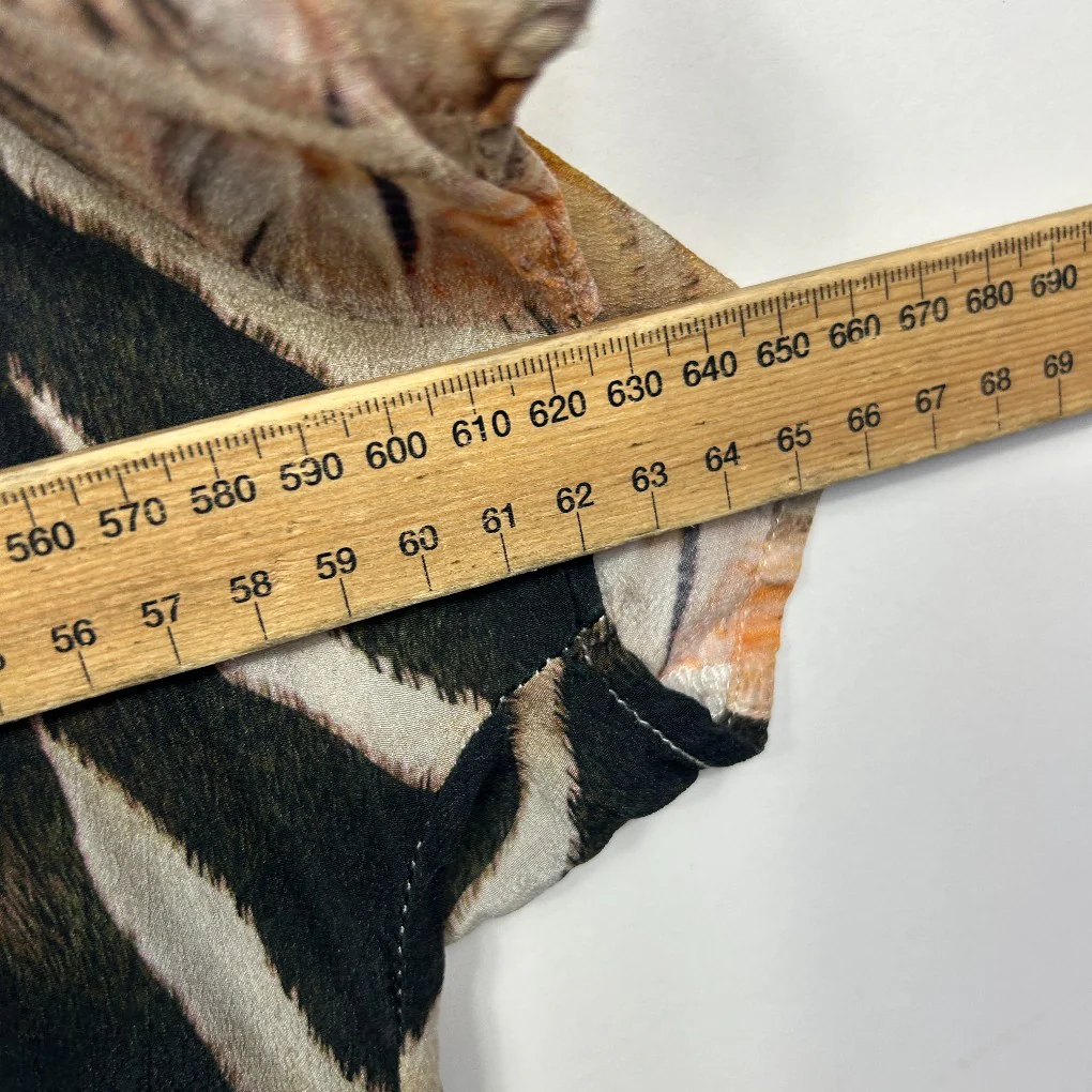 Taking Shape Multicoloured Embellished Animal Print Top - Size 16 - Image 5