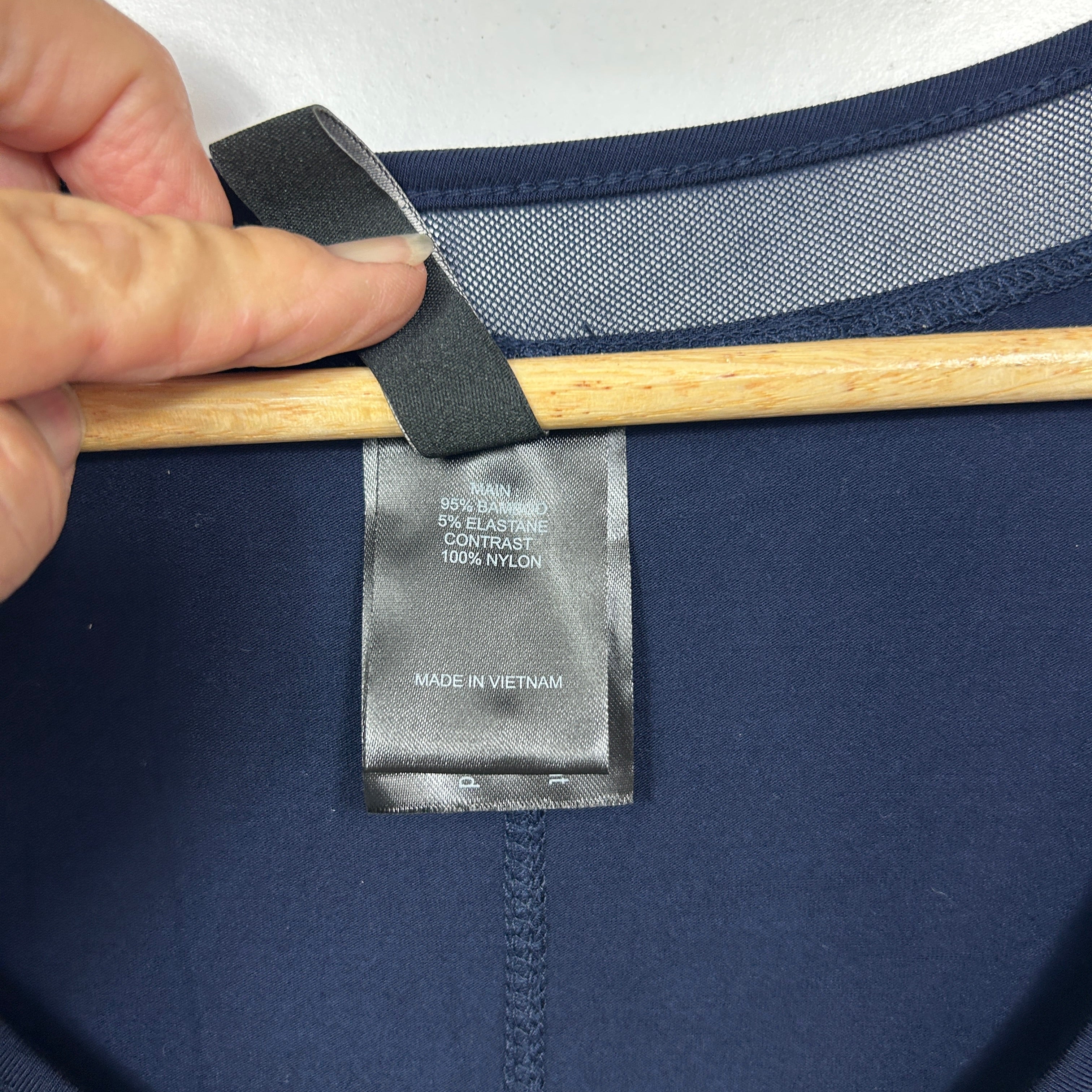 Taking Shape Navy Asymmetric Tunic Top - Size 12/14/XXS - Image 3