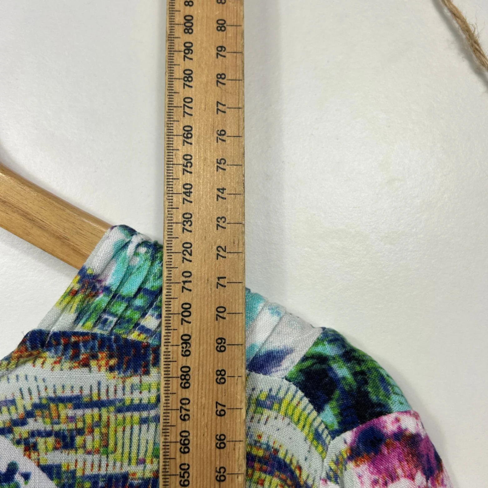 Taking Shape Short Sleeve Pleated Blouse Top Size 12 Multicoloured - Image 5