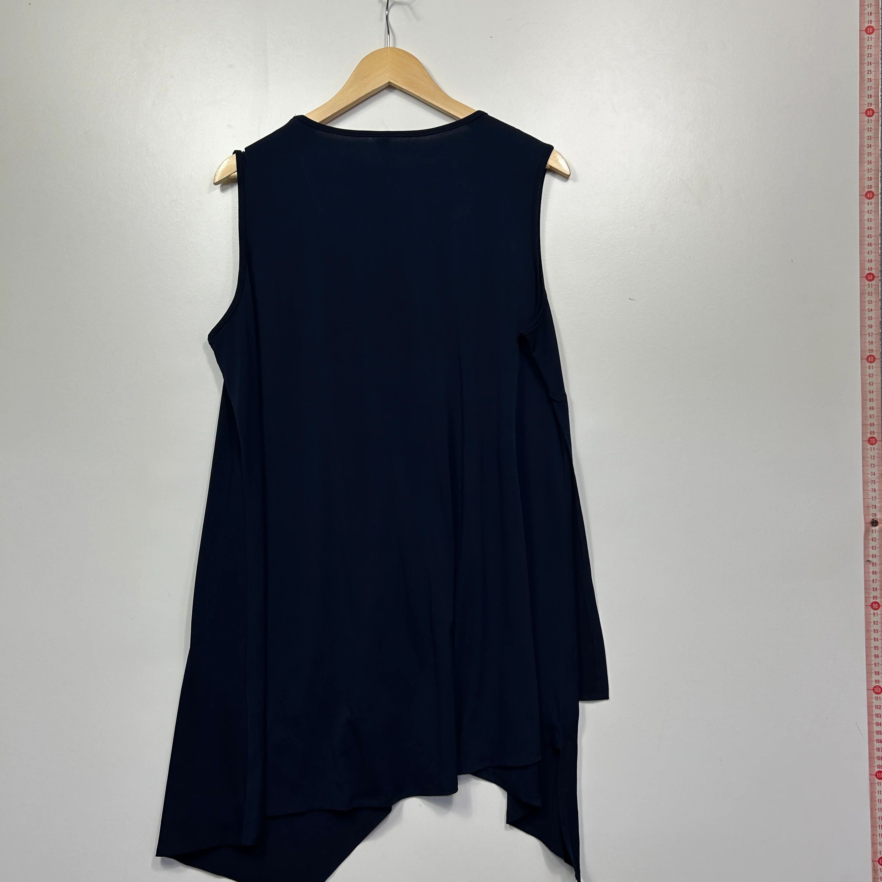 Taking Shape Sleeveless Navy Tunic Top - Size 16/Small - Image 2