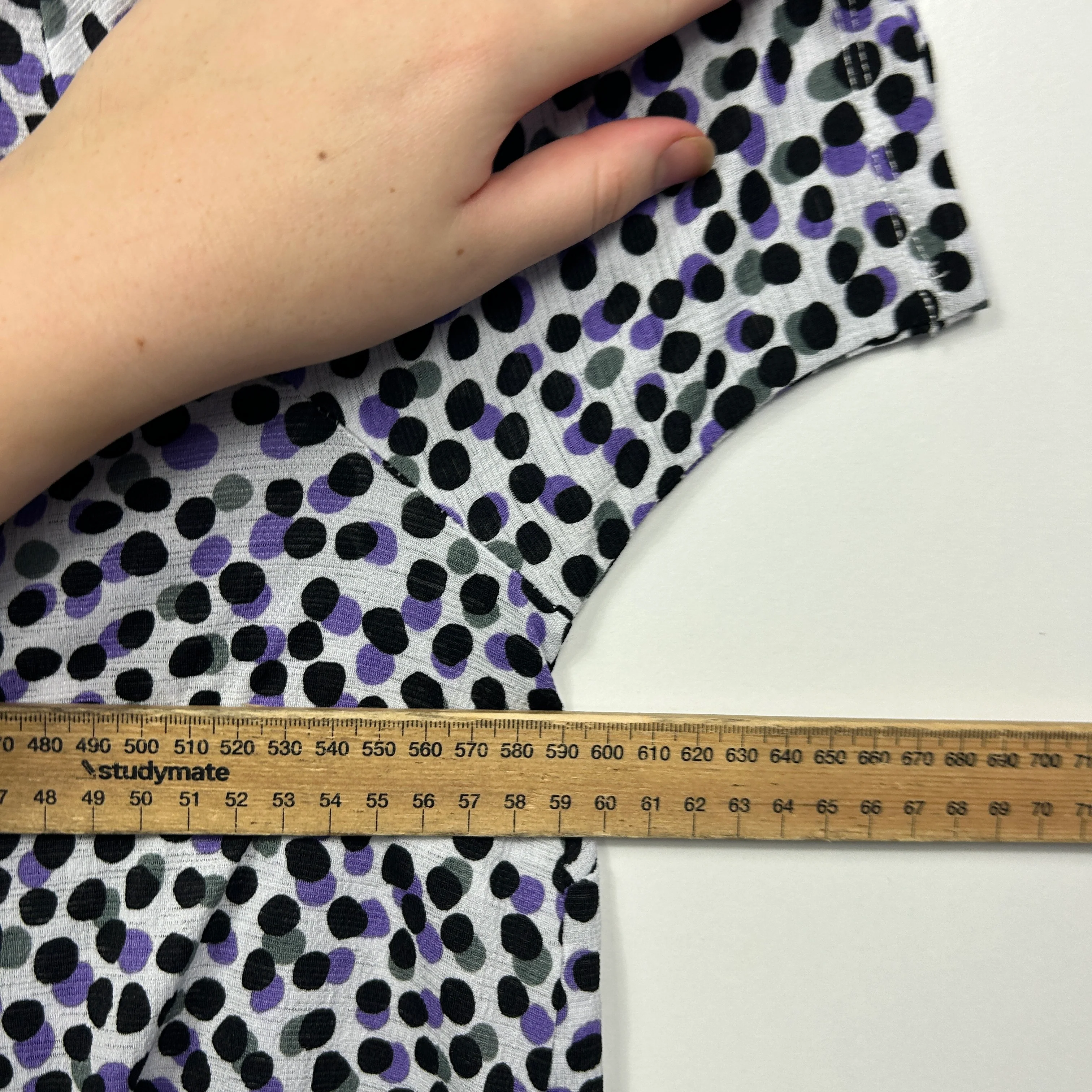Taking Shape Spotted Print Tunic Top - Size 16/S - Image 6