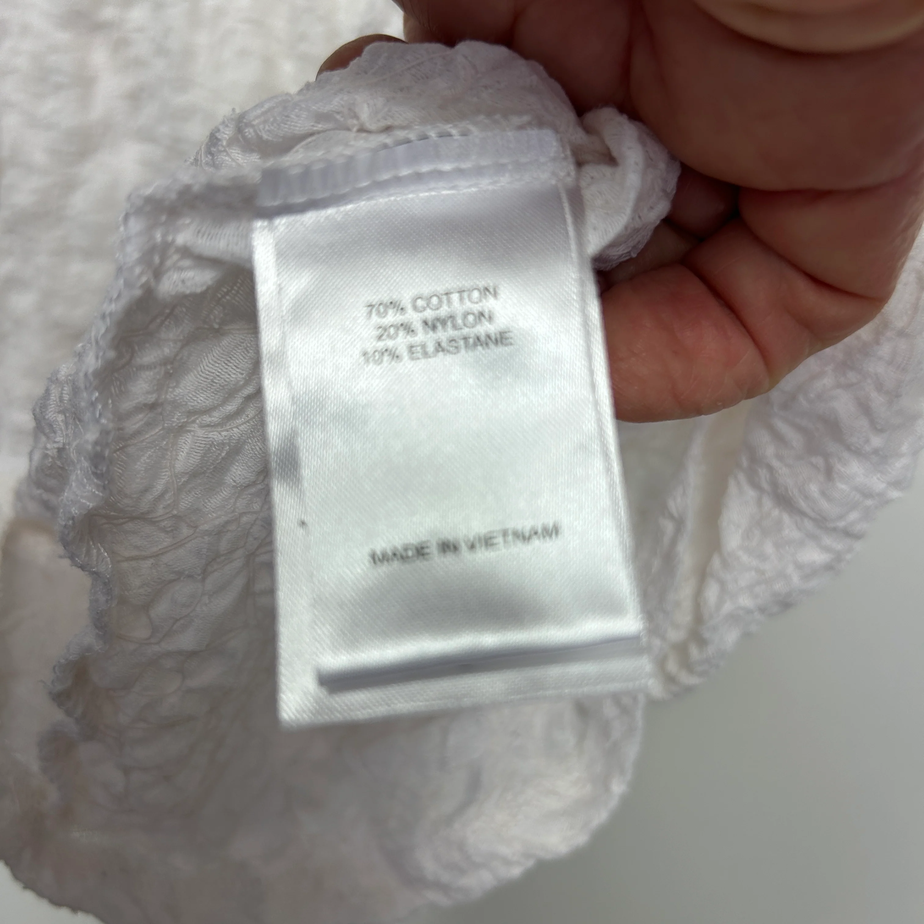 Taking Shape White Textured Tunic Top - Size 12/14 - Image 3