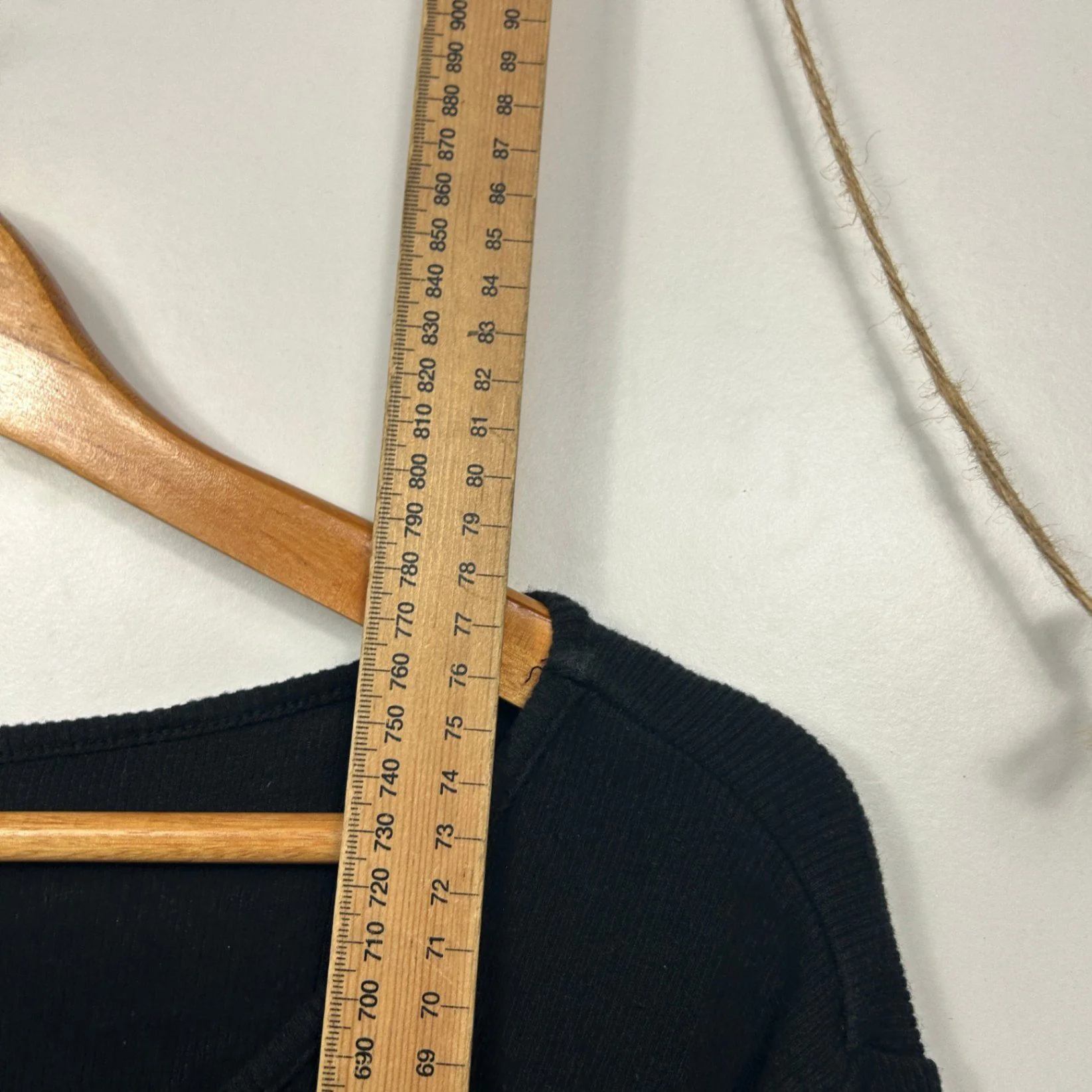 Taking Shape Women's Black Short Sleeve Cut Out Ribbed Basic Top Size 22 - Image 6