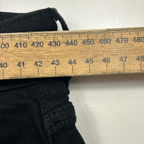 Target Black Cuffed Denim Shorts - Size 16 - Image 5