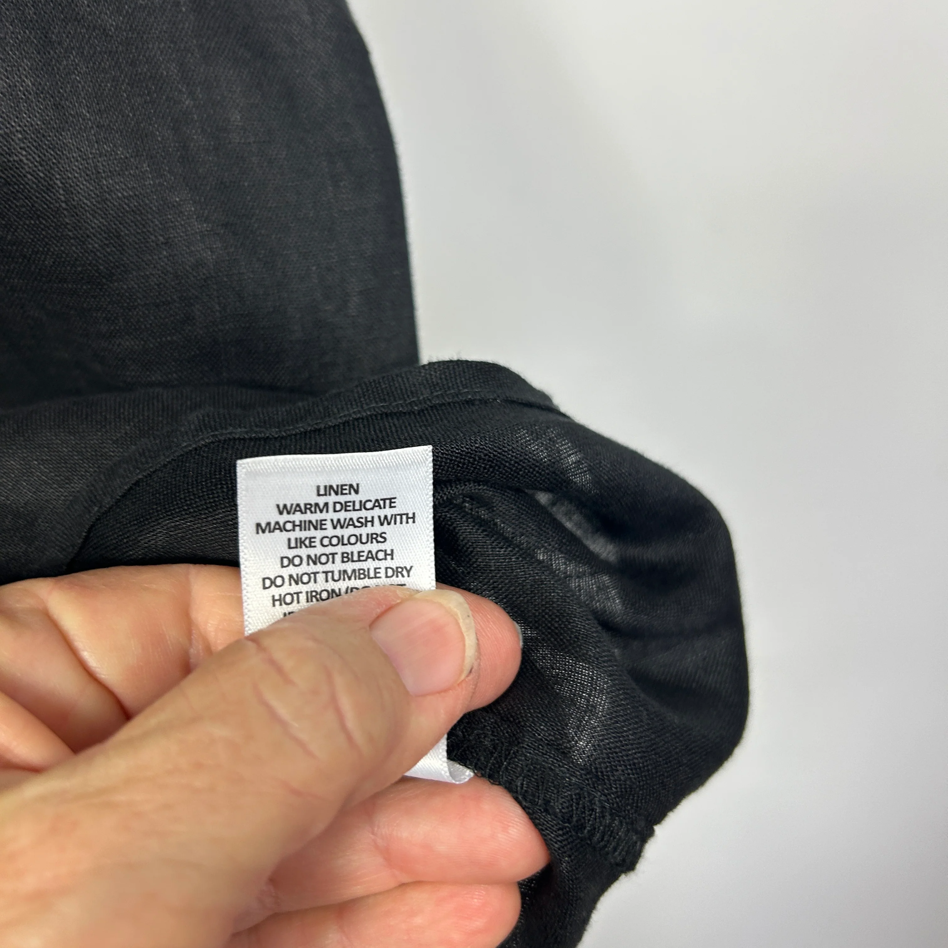 Target Black Linen Casual Shirt - Size 18 - Image 4