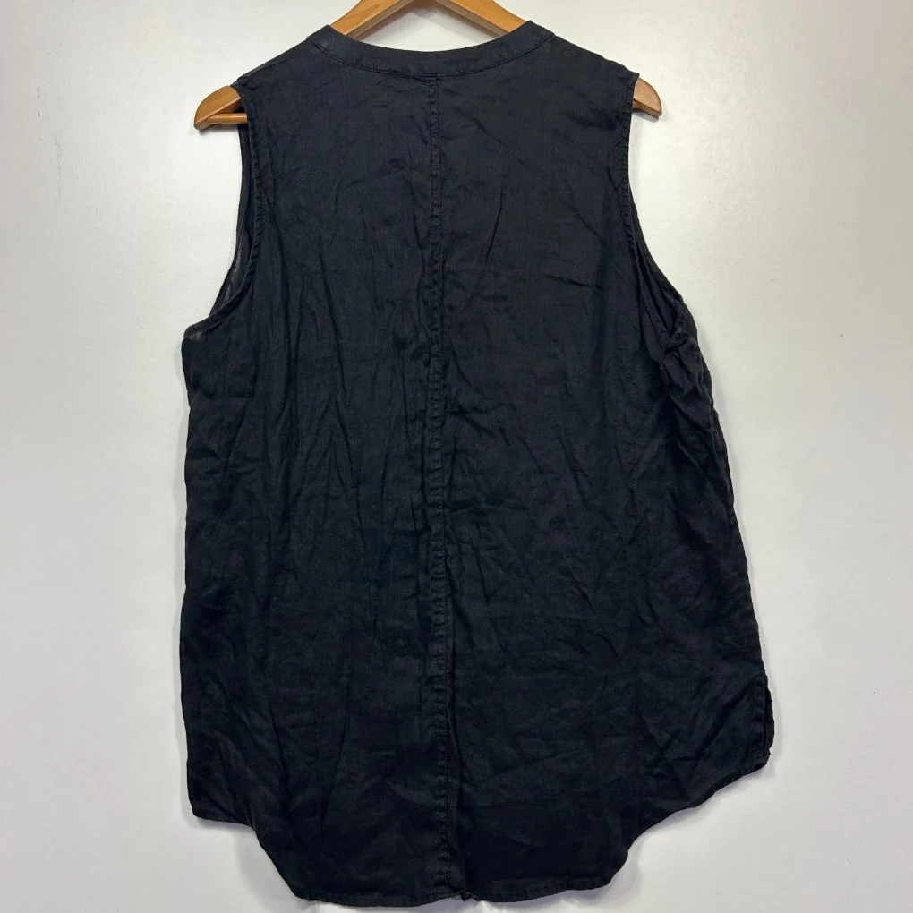 Target Black Linen Sleeveless Top - Size 20 - Image 5