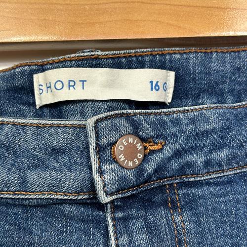 Target Blue Cuffed Denim Shorts - Size 16 - Image 3