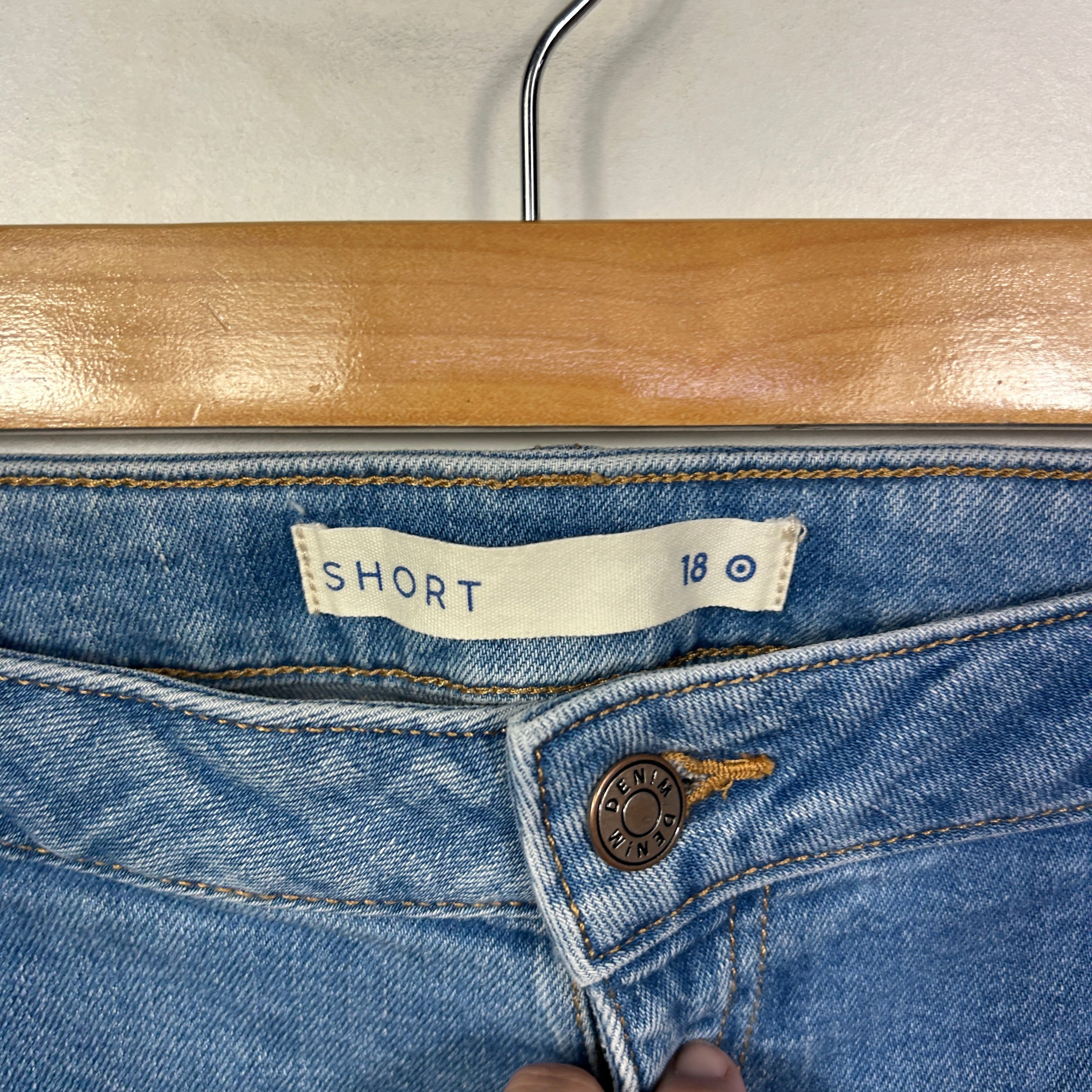 Target Blue Denim Shorts - Size 18 - Image 2