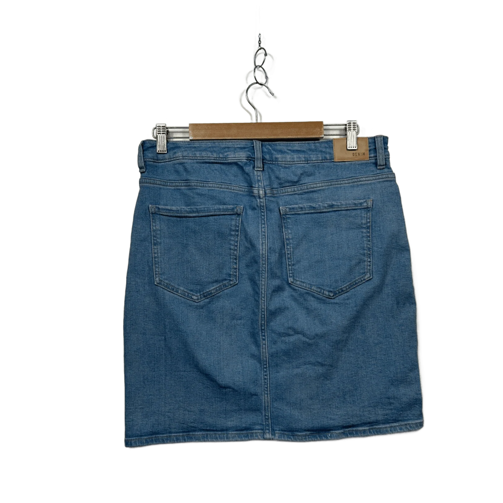 Target Blue Pockets Denim Skirt Size 14 - Image 2