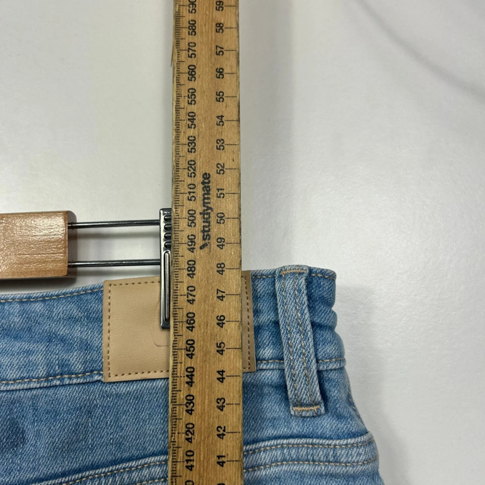 Target Blue Pockets Denim Skirt Size 14 - Image 5