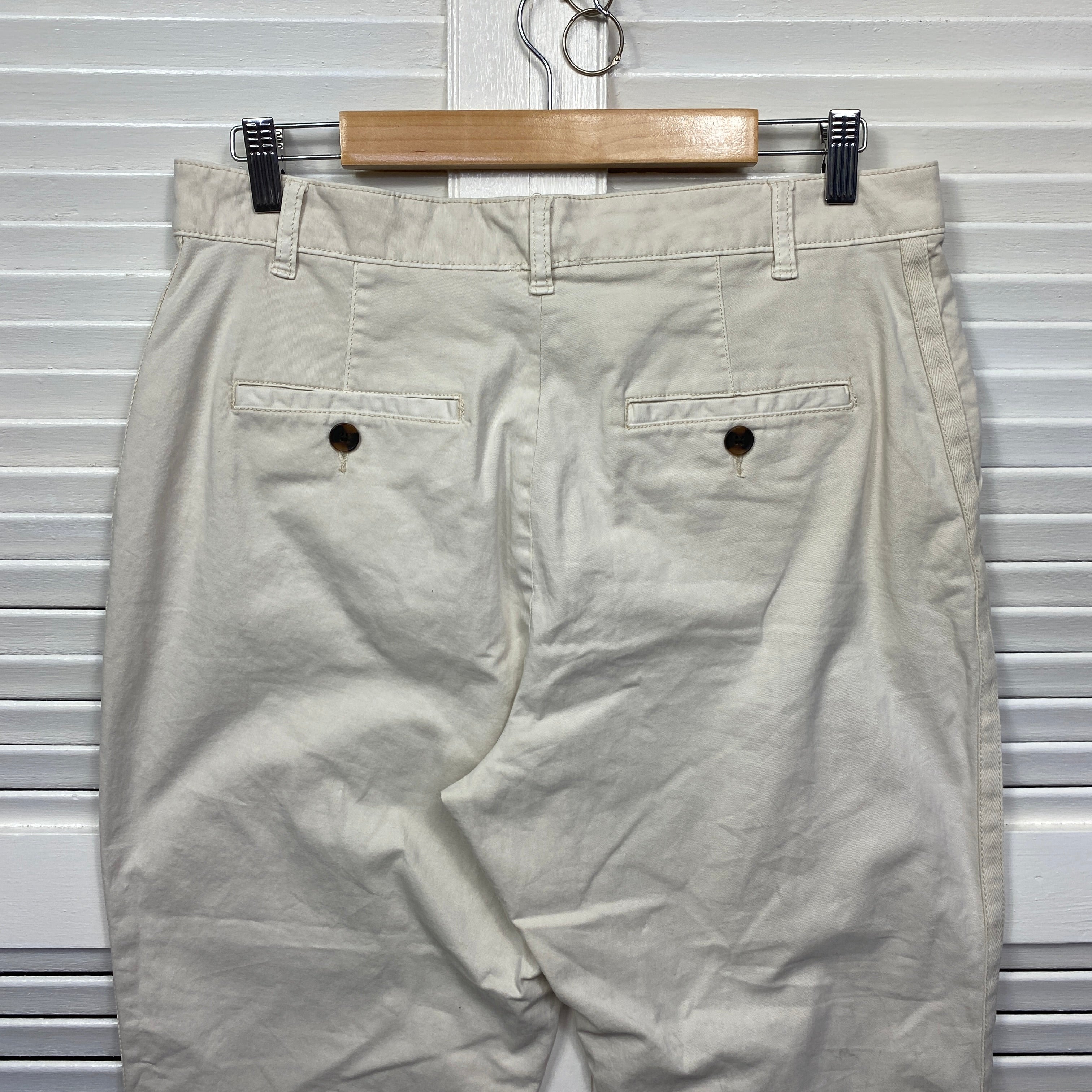 Target Chino Pants Size 14 Cream Pockets Rolled Cuff (New with marks) - Image 11