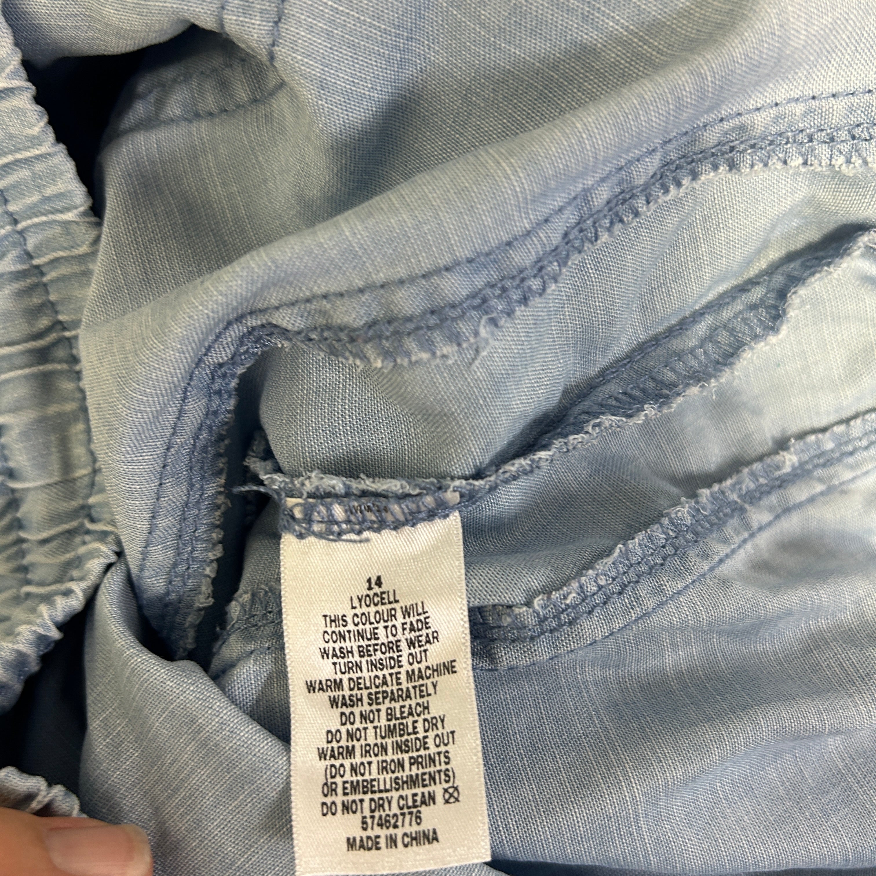 Target Collection Light Blue Jogger Pants - Size 14 - Image 4