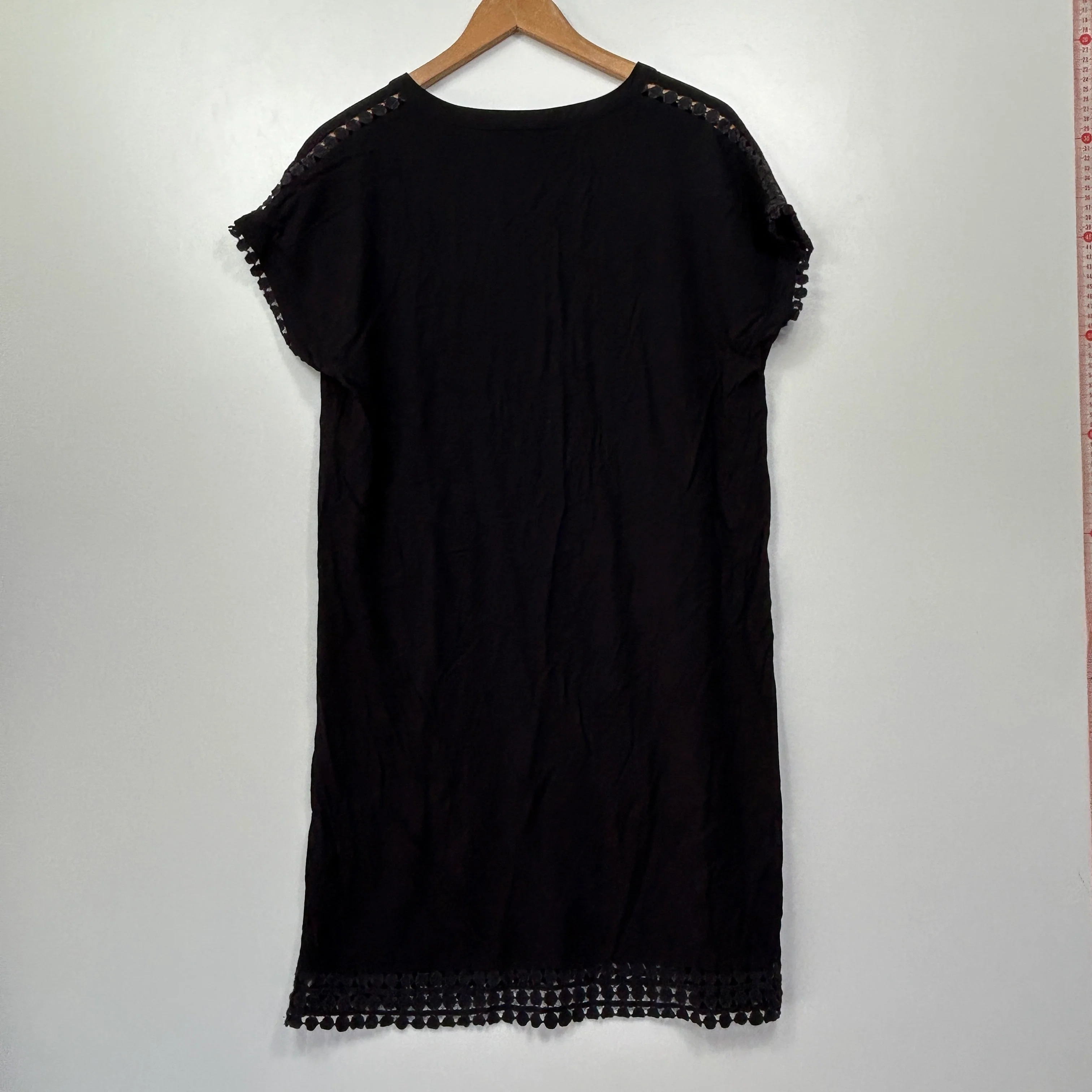 Target Corchet Trim Black Dress - Size 14 - Image 5