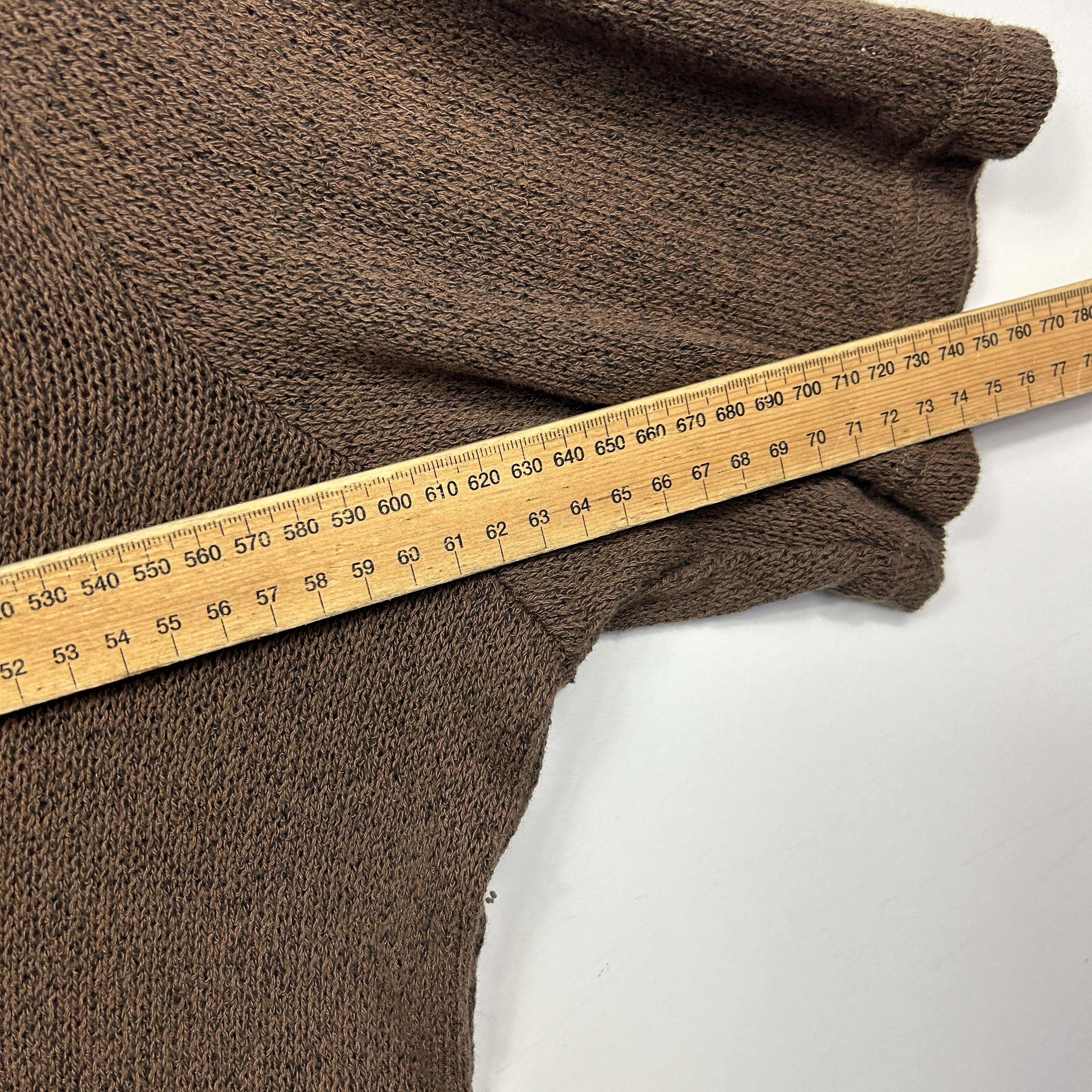 Target Curve Brown Knit Sheer Top - Size 18 - Image 5