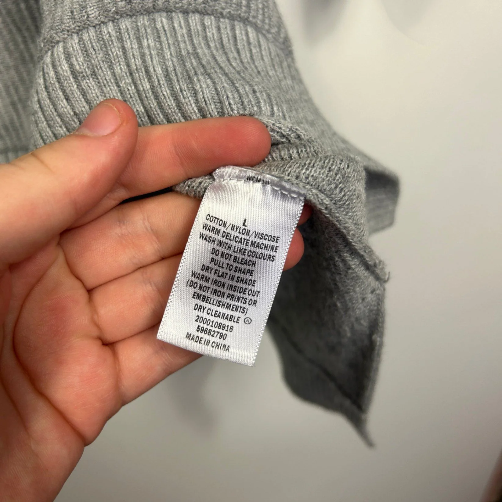 Target Grey Crew Neck Pullover Jumper Knit Top Size 14 - Image 5