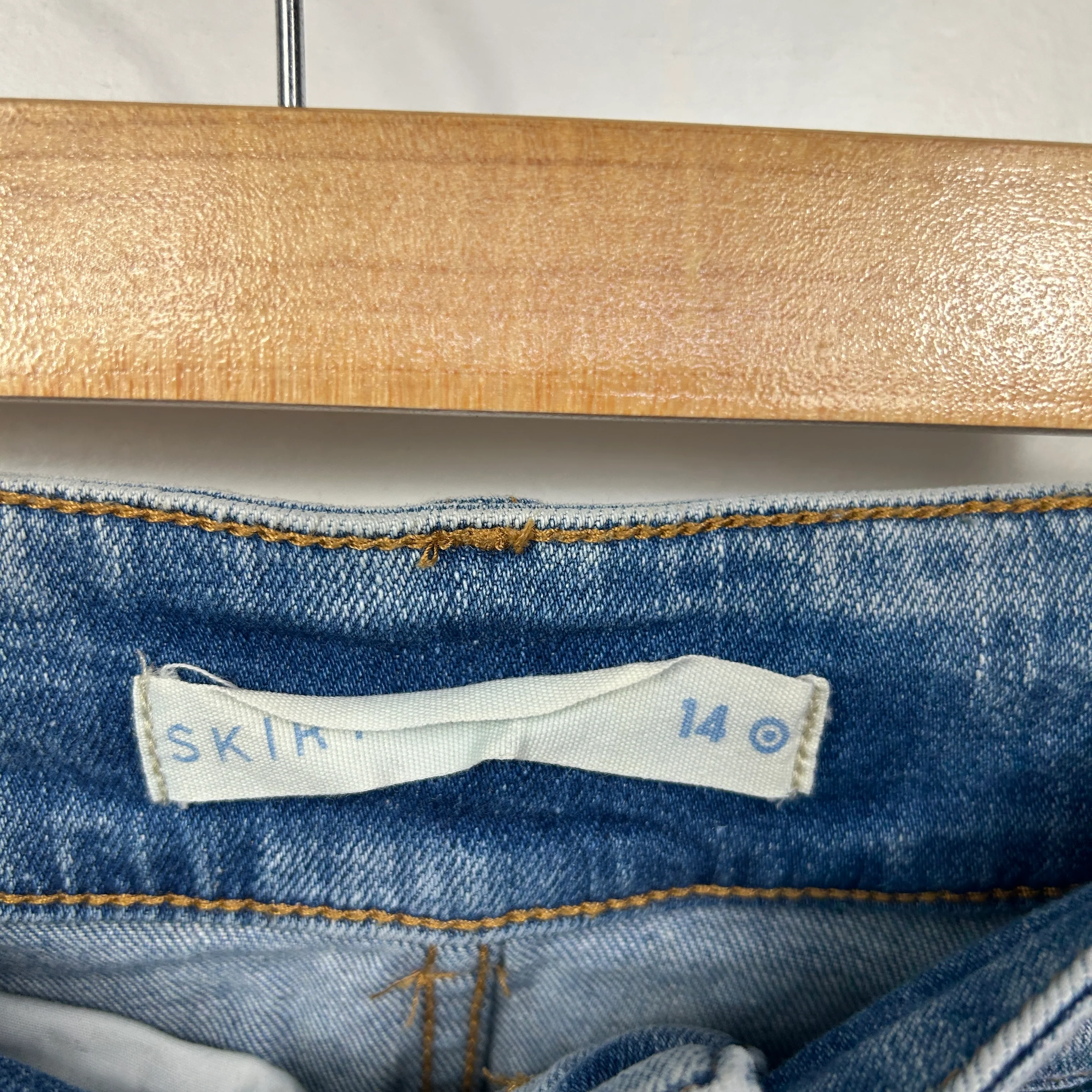 Target Light Blue Denim Skirt - Size 14 - Image 2