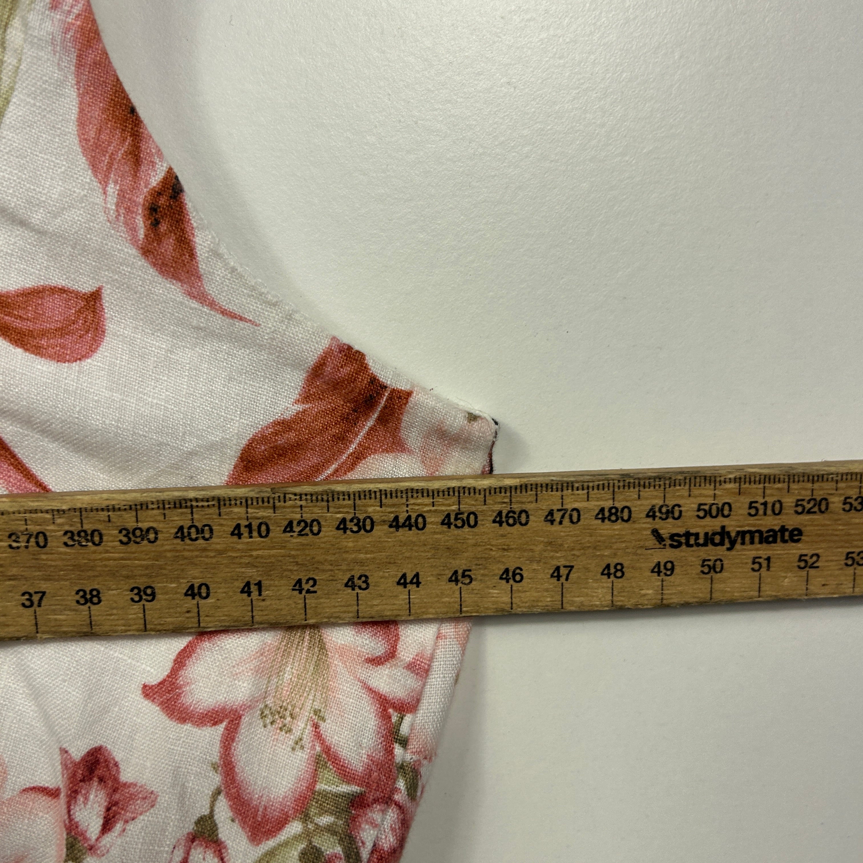 Target Linen Floral Dress - Size 14 - Image 5